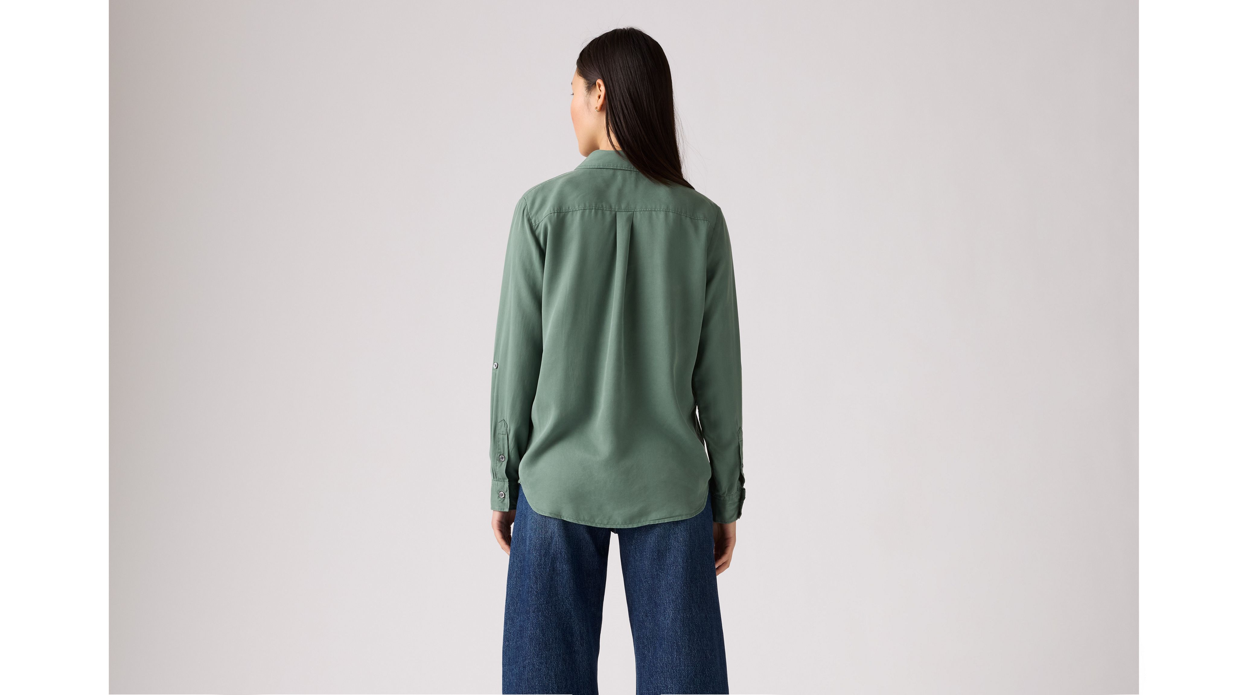 Levi's Doreen Utility Shirt In Dark Forest