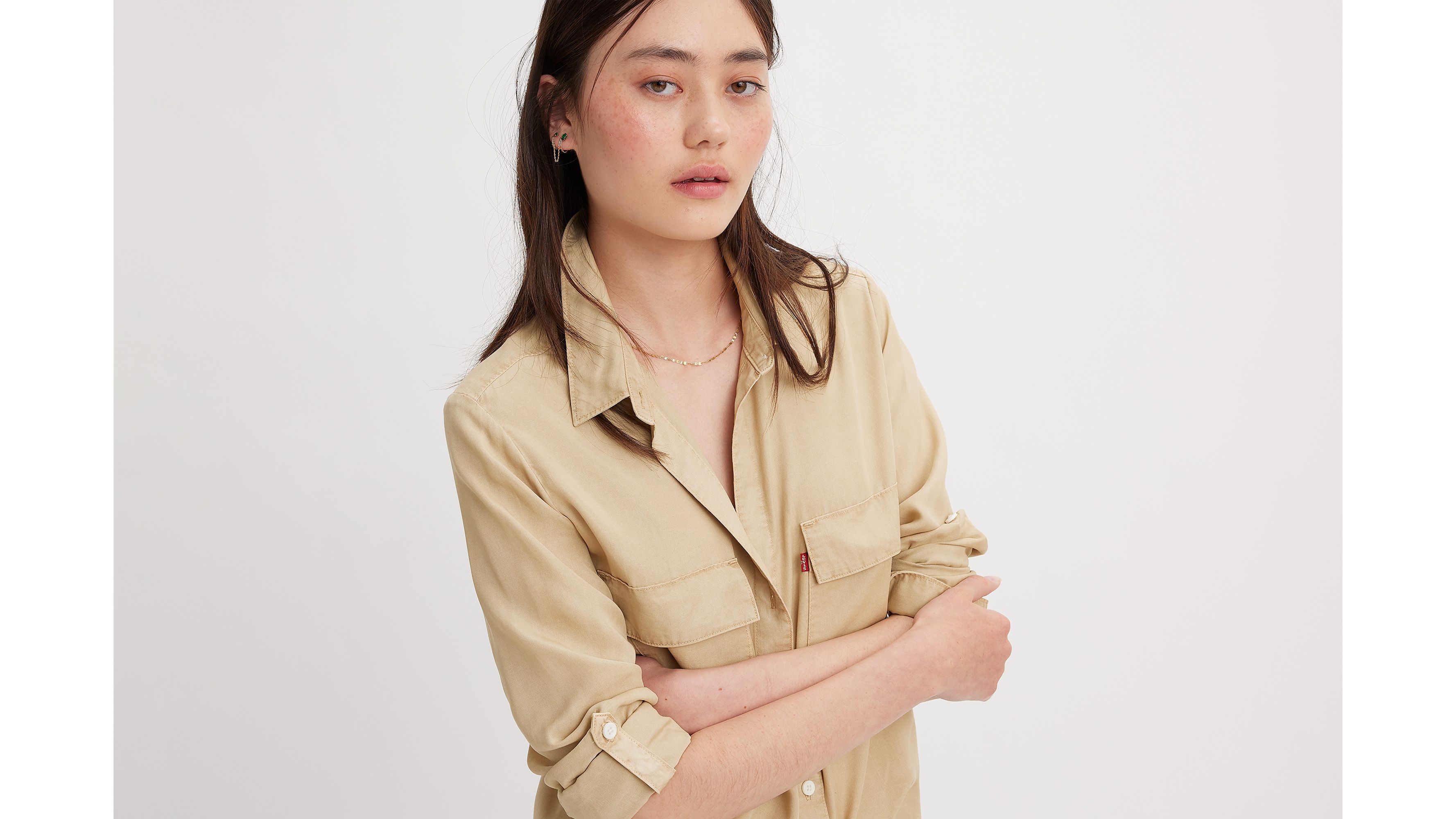 Doreen Utility Shirt - Tan