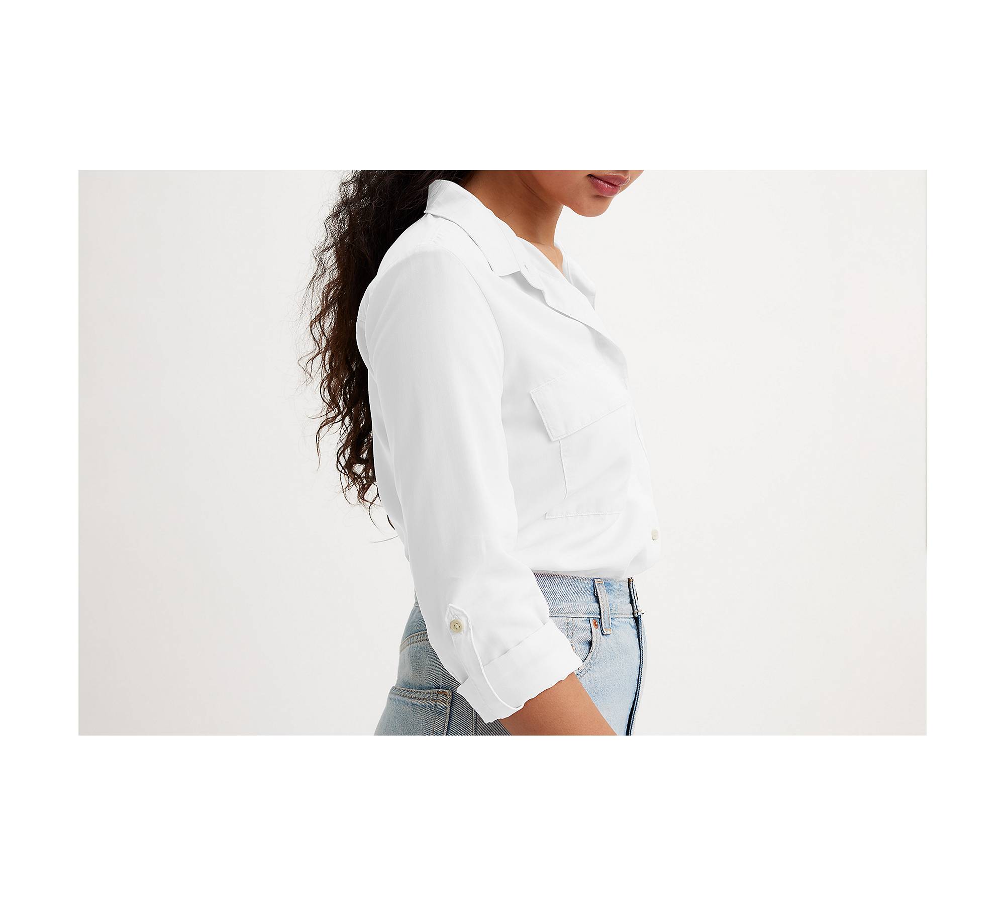 Doreen Utility Shirt - White | Levi's® GB