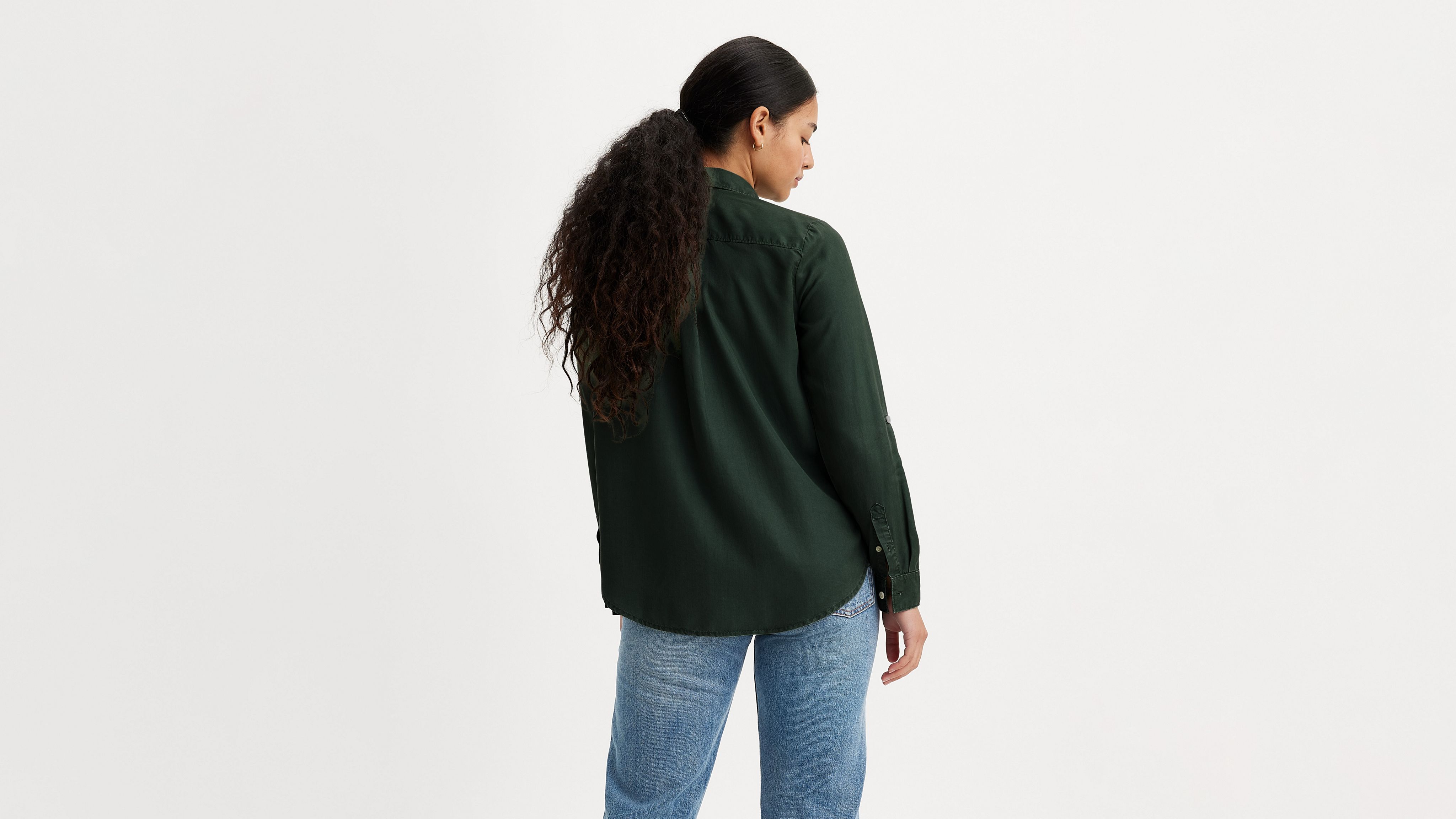 Shop Levi's Doreen Utility Shirt In Black Sand