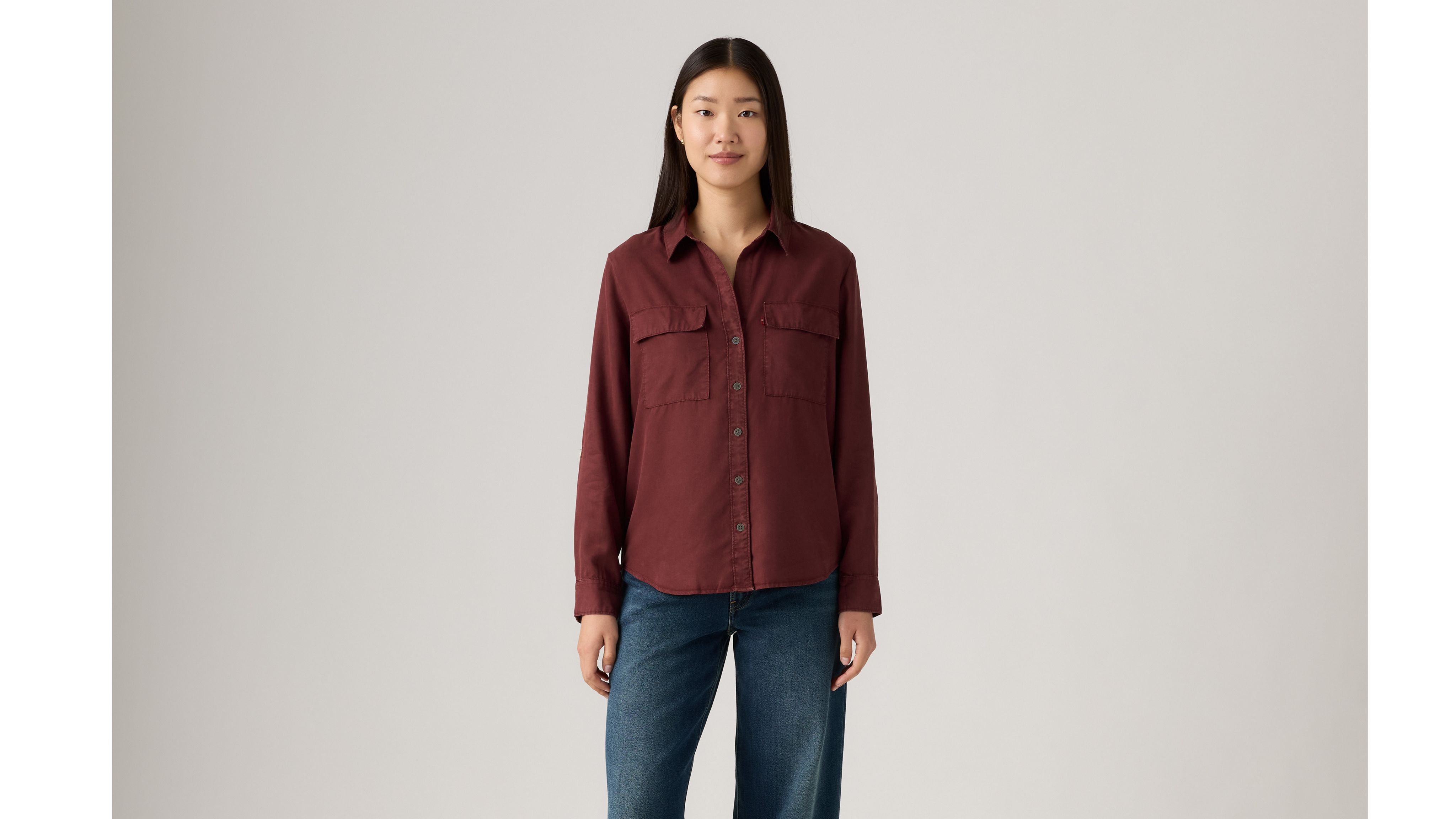 Levi's Doreen Utility Shirt In Brown