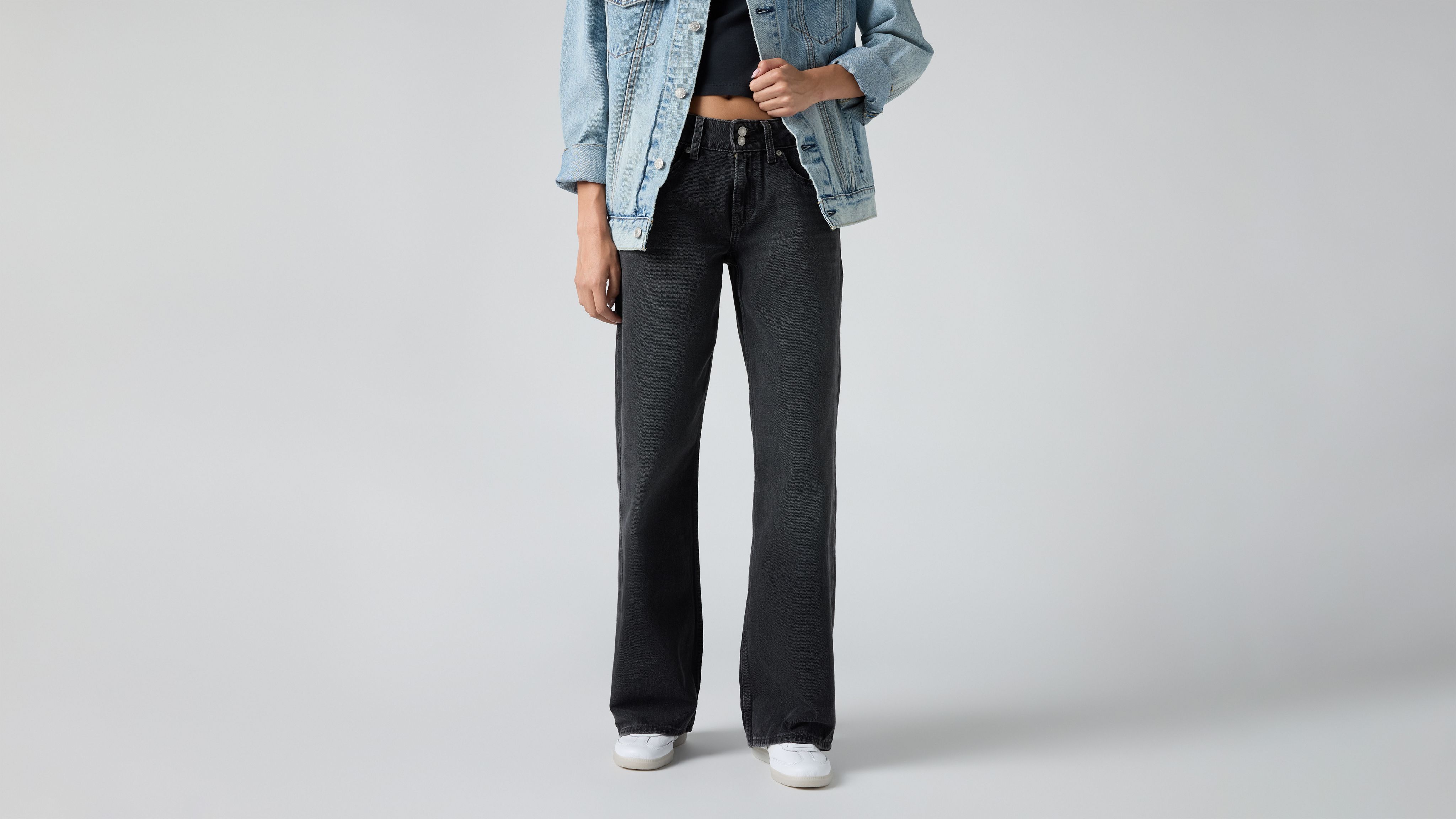 Dżinsy Superlow - Czarny | Levi's® PL