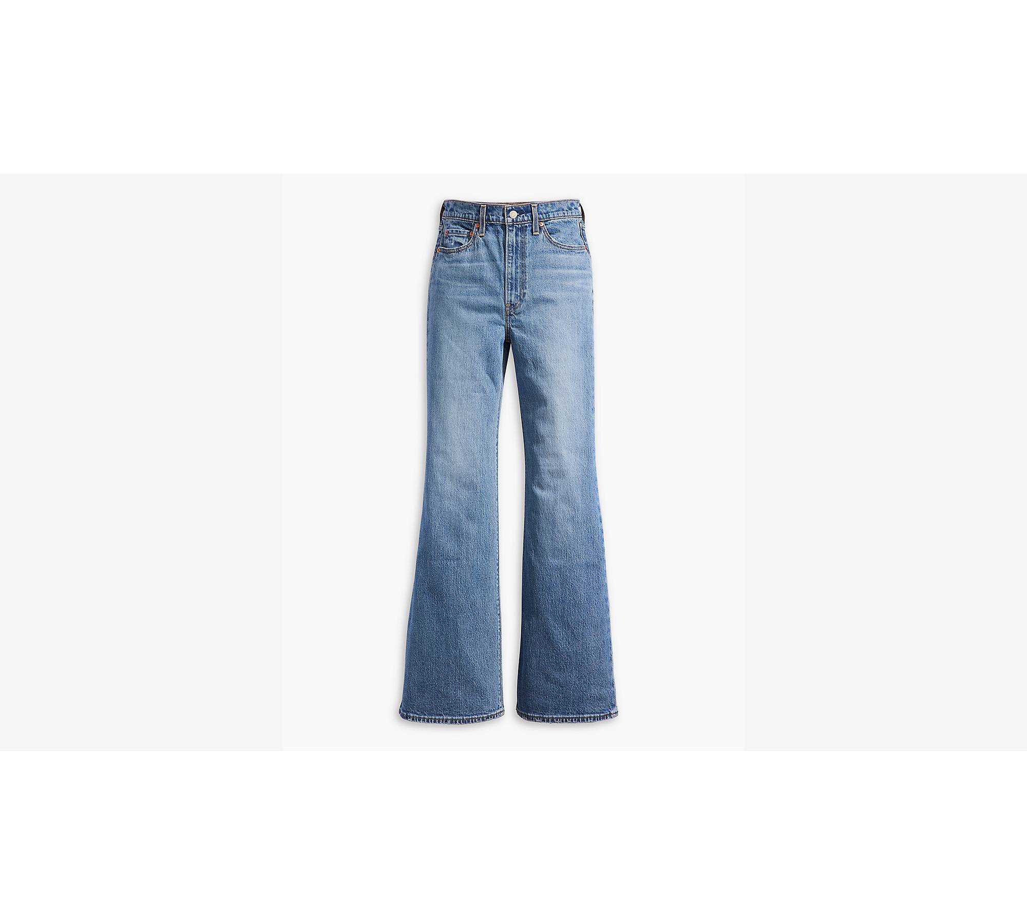 LEVI'S Ribcage Bell Womens Jeans - A New York Moment - VINTAGE MED