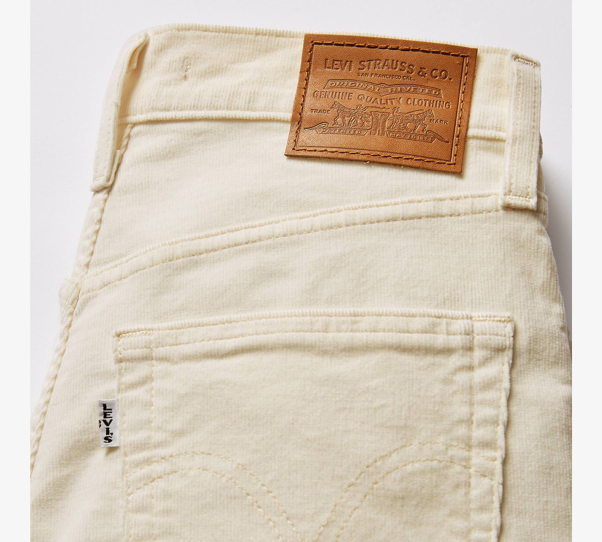 Ribcage Bell Corduroy Women's Pants - White | Levi's® CA