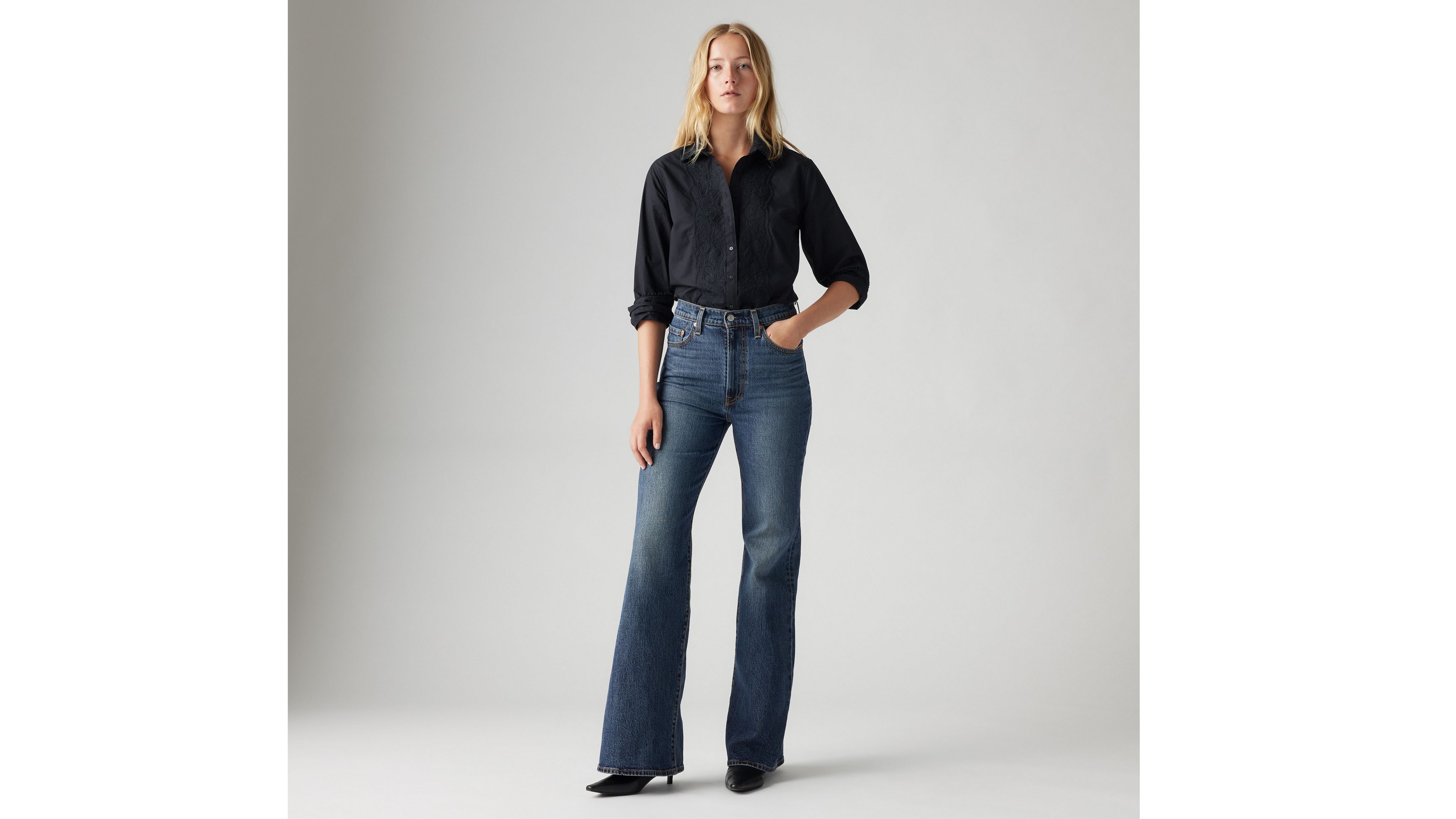 LEVI'S RIBCAGE BELL JEANS 