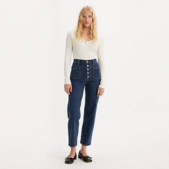 Ribcage Straight Patch Pocket Jeans 5