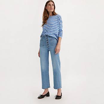 Ribcage Straight Patch Pocket Jeans 1