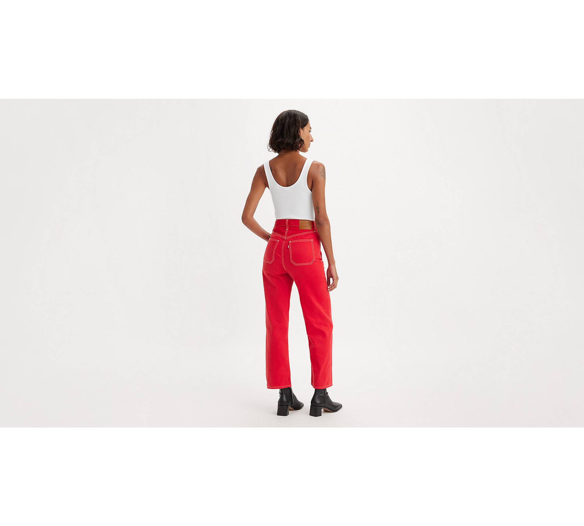 Koroshi SRETCH - Straight leg jeans - rojo red/red - Zalando.de