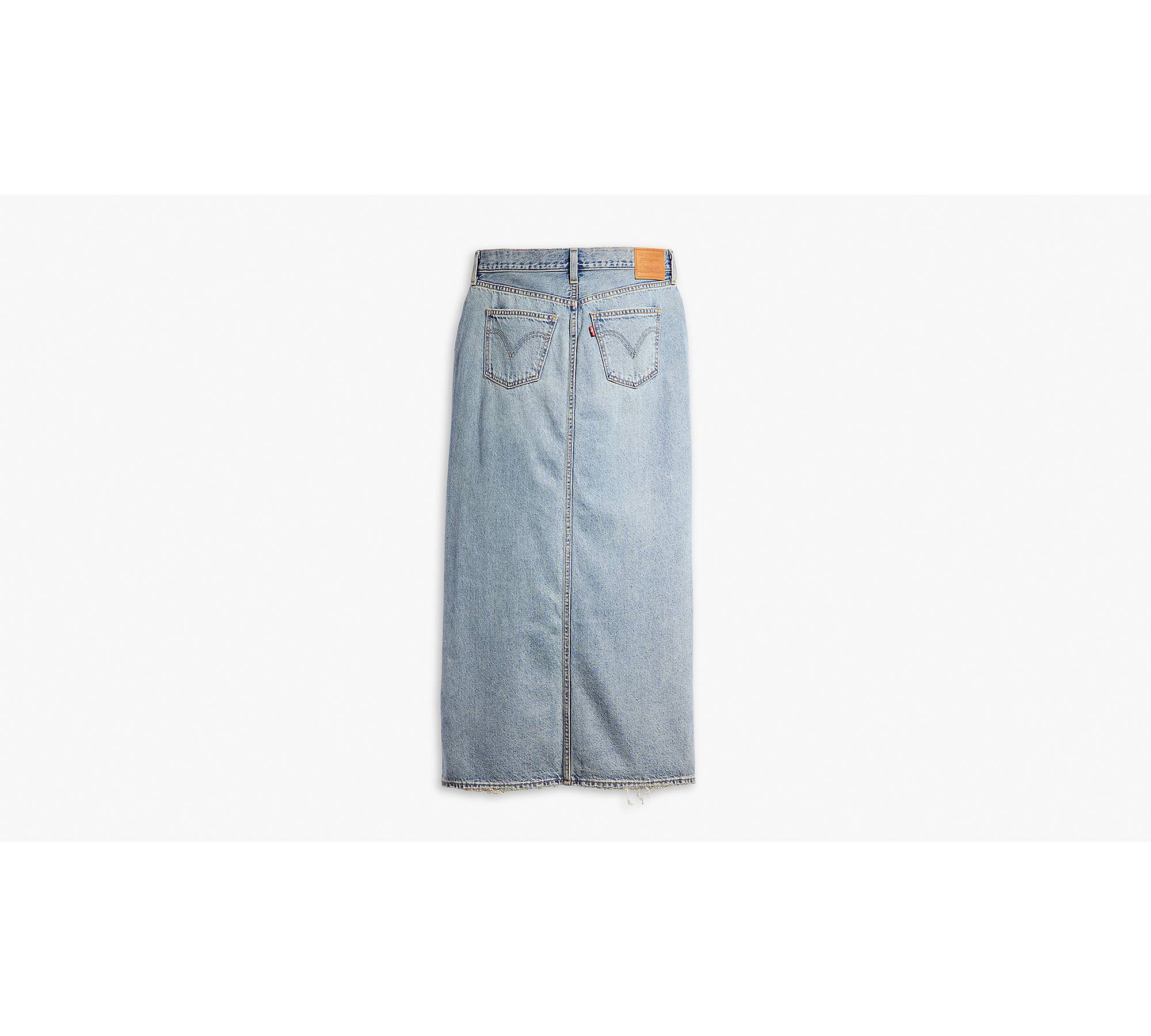 Ankle Column Skirt - Blue | Levi's® RO