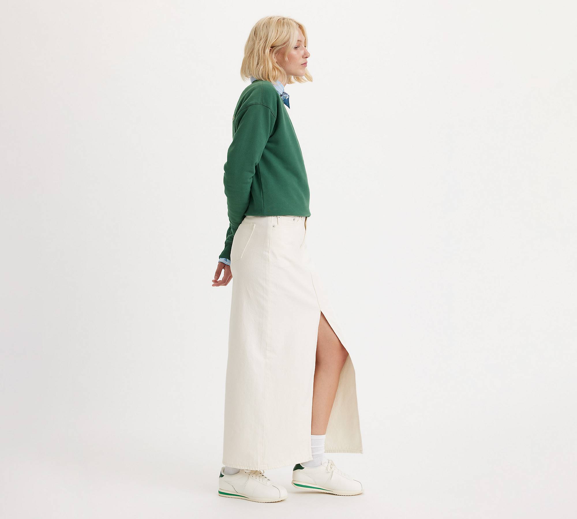 Ankle Column Skirt - White | Levi's® IE