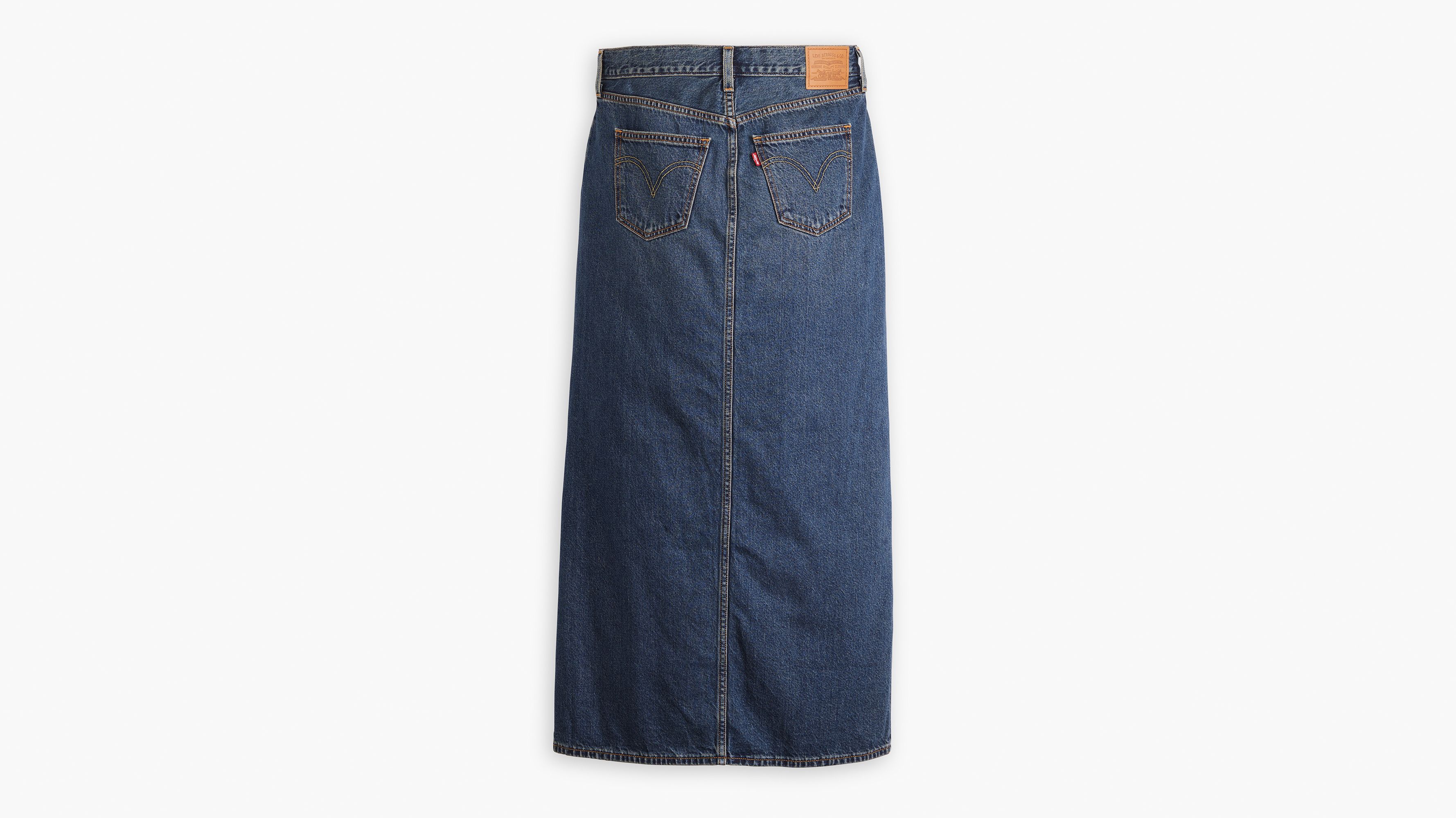 Ankle Column Skirt Blue Levi s NL
