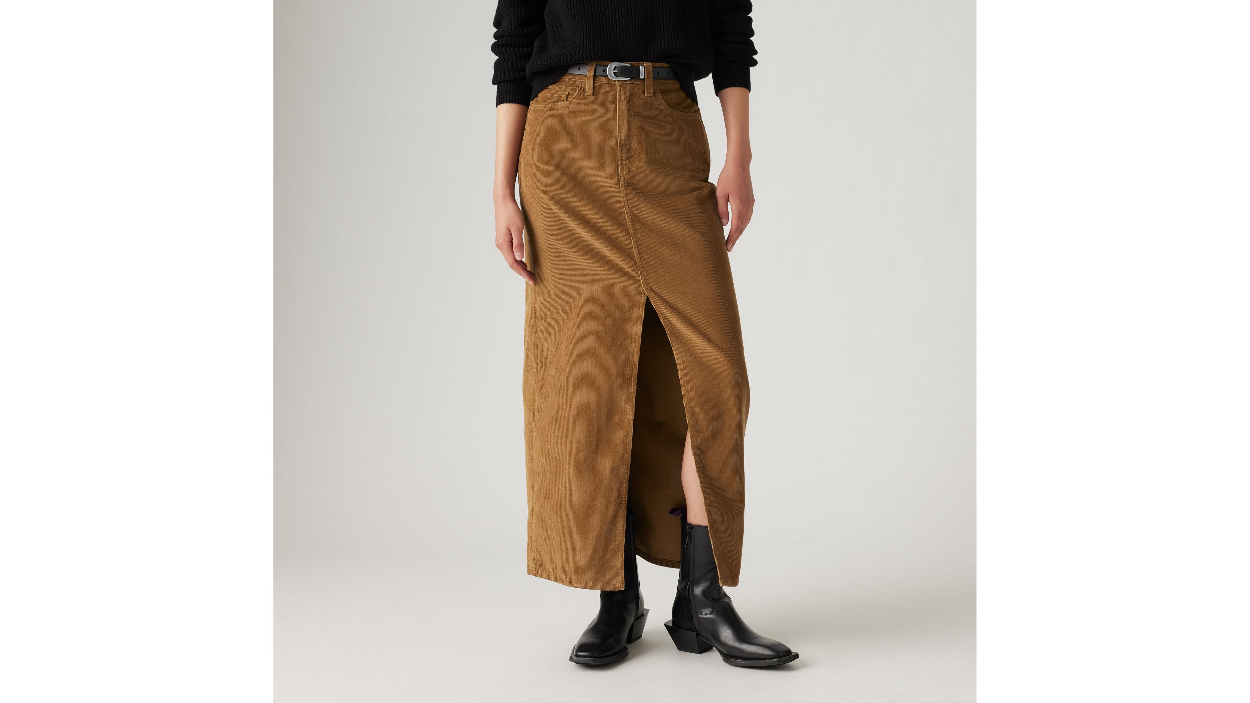 LEVI'S ANKLE COLUMN CORDUROY SKIRT 
