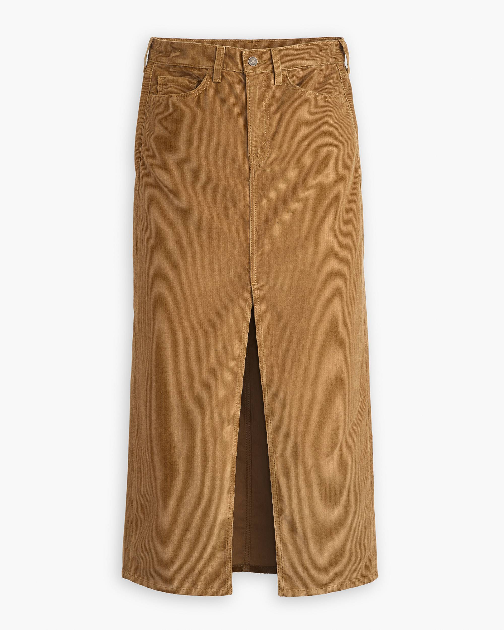 Ankle Column Corduroy Skirt - Khaki | Levi's® FI Ankle Column Corduroy Skirt - Khaki | Levi's® FI