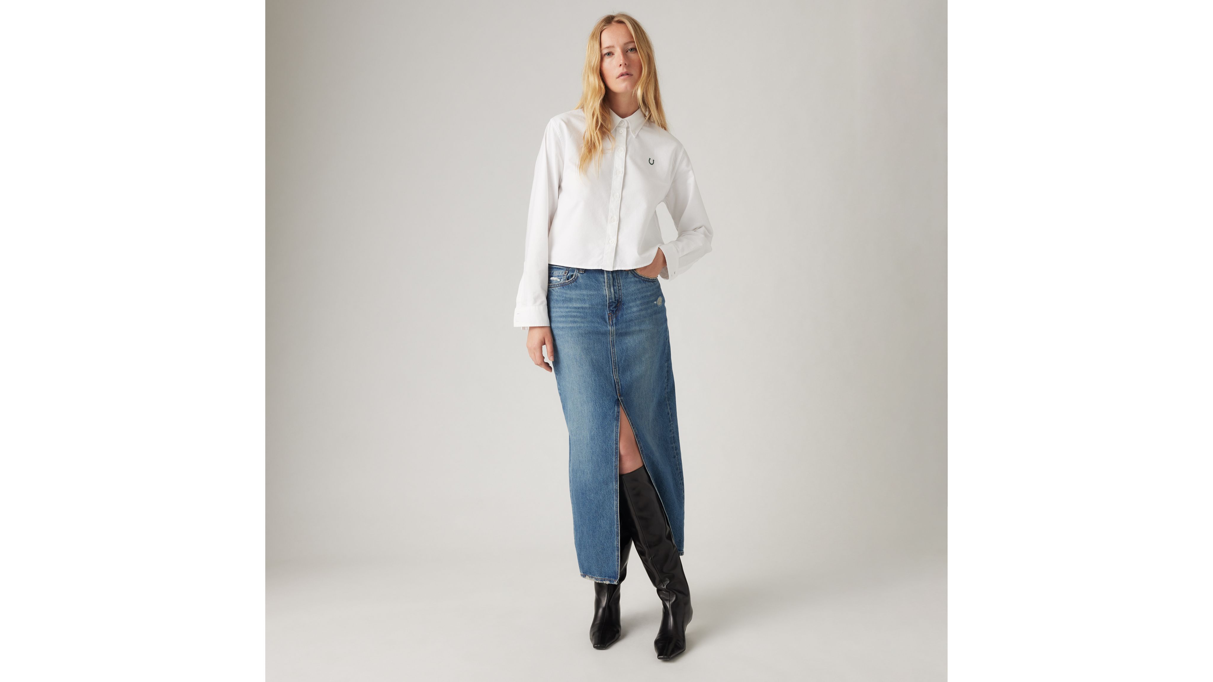 Ankle Column Skirt - Medium Wash | Levi's® US