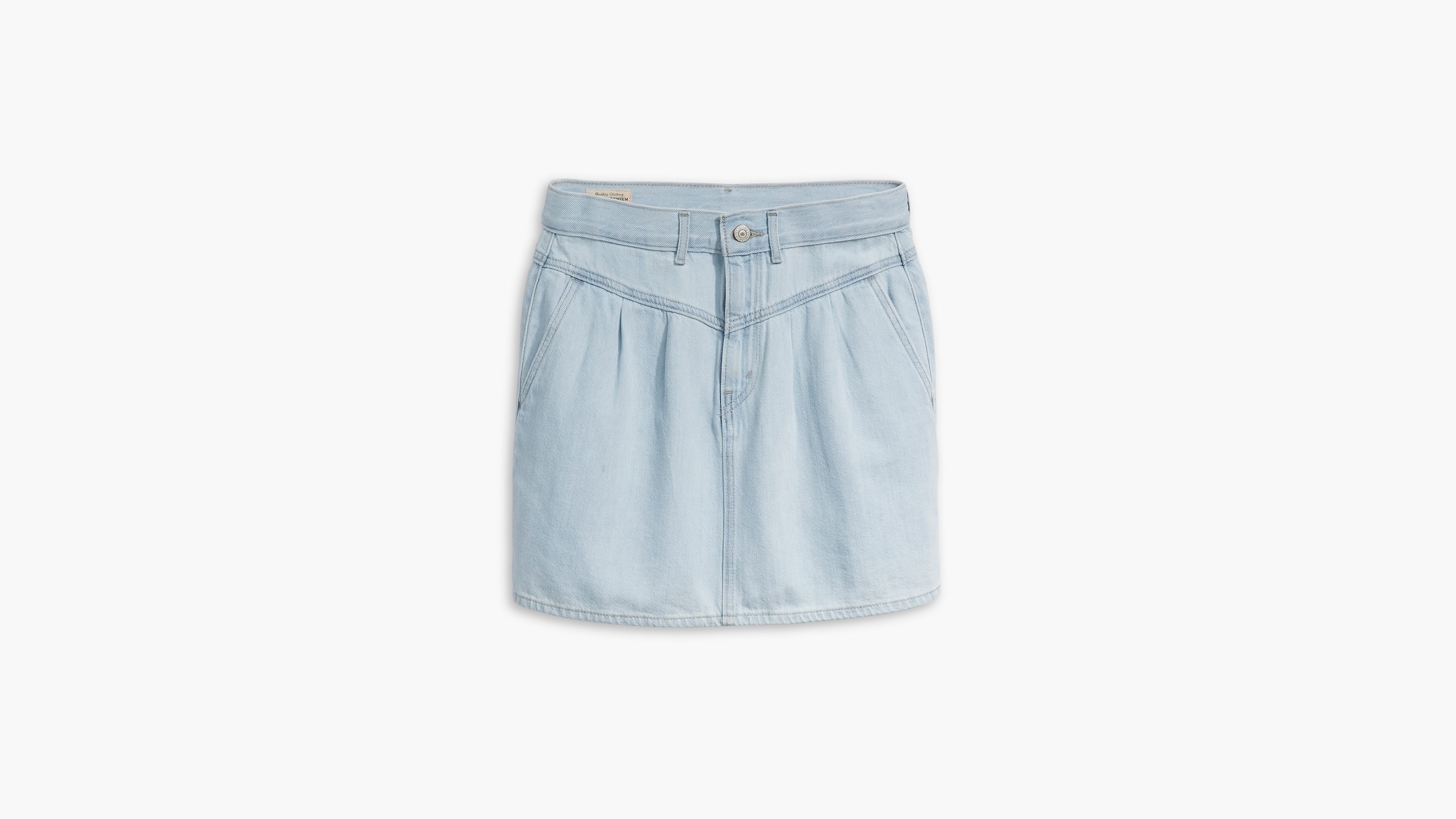 【送料&関税込】Levi's Light Blue Cotton Mini Skirt Featherweight Skirt - Light Wash | Levi's® US