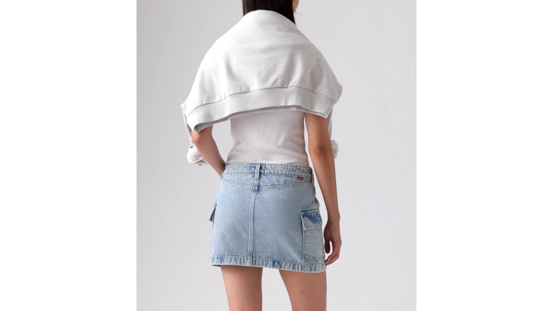 VIP【関税送料無料】希少 LEVI'S LIGHT BLUE COTTON MINI SKIRT Levi's® X Erl Women's Mini Skirt - Light Wash | Levi's® US