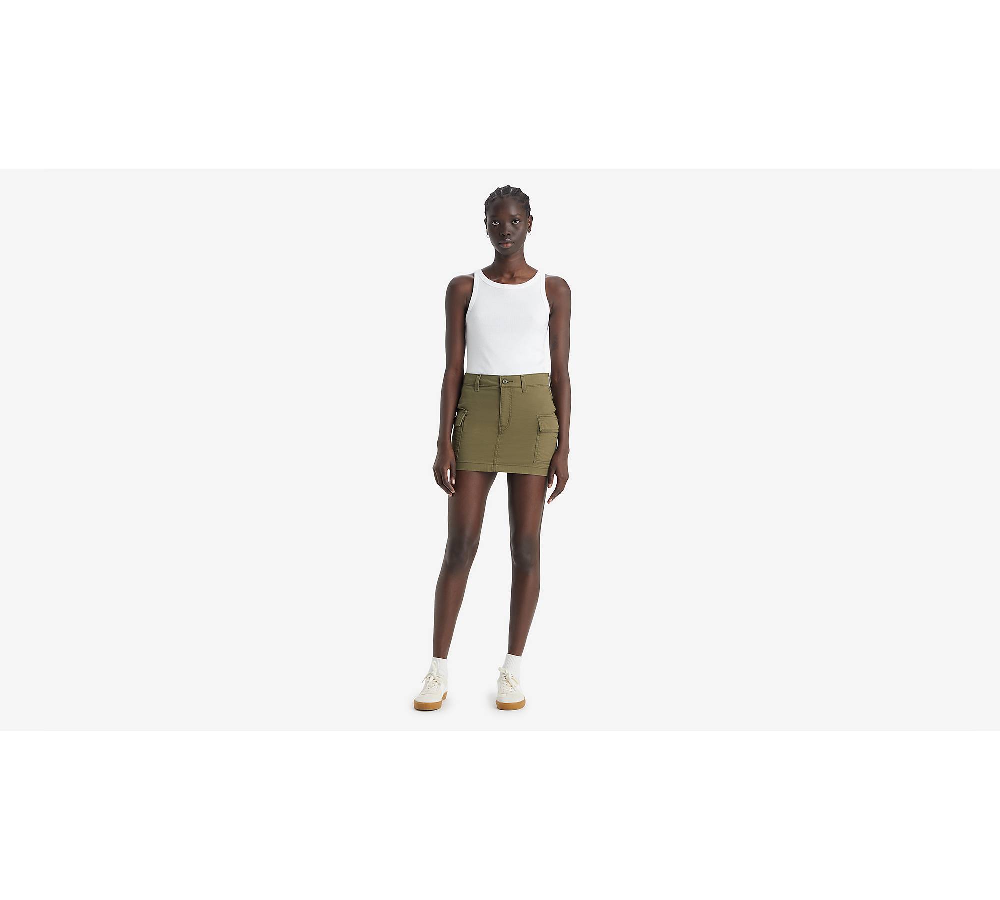 94 Cargo Twill Mini Skirt - Green | Levi's® US