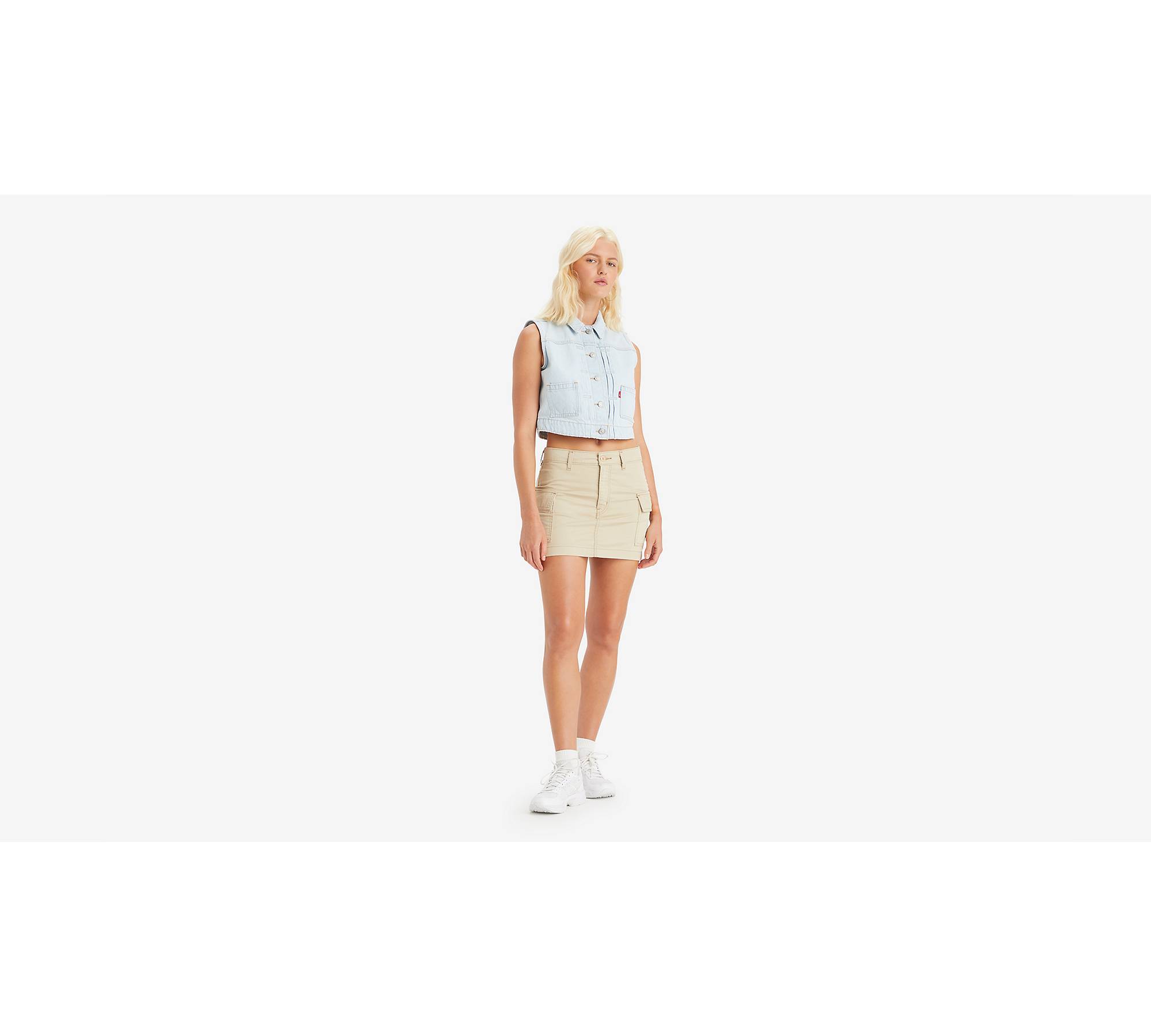 94 Cargo Twill Mini Skirt - Tan | Levi's® US