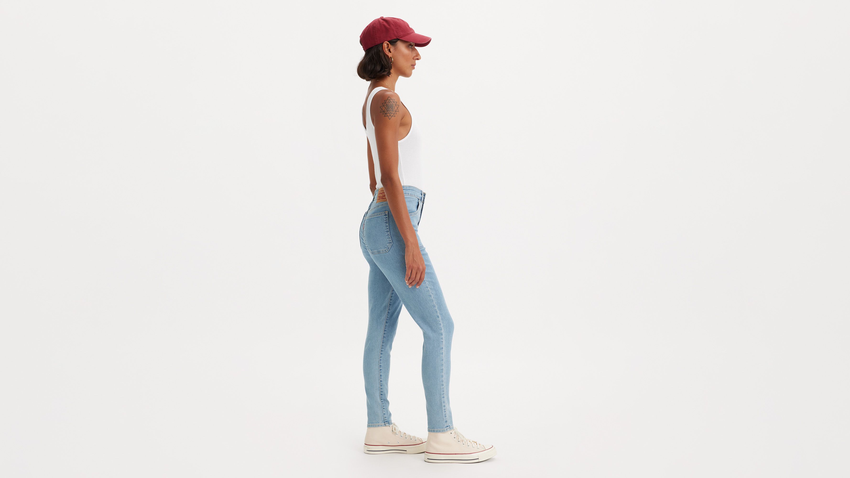 LUZ7jb64jimnyページ 721 High Rise Skinny Utility Women's Jeans - Light Wash
