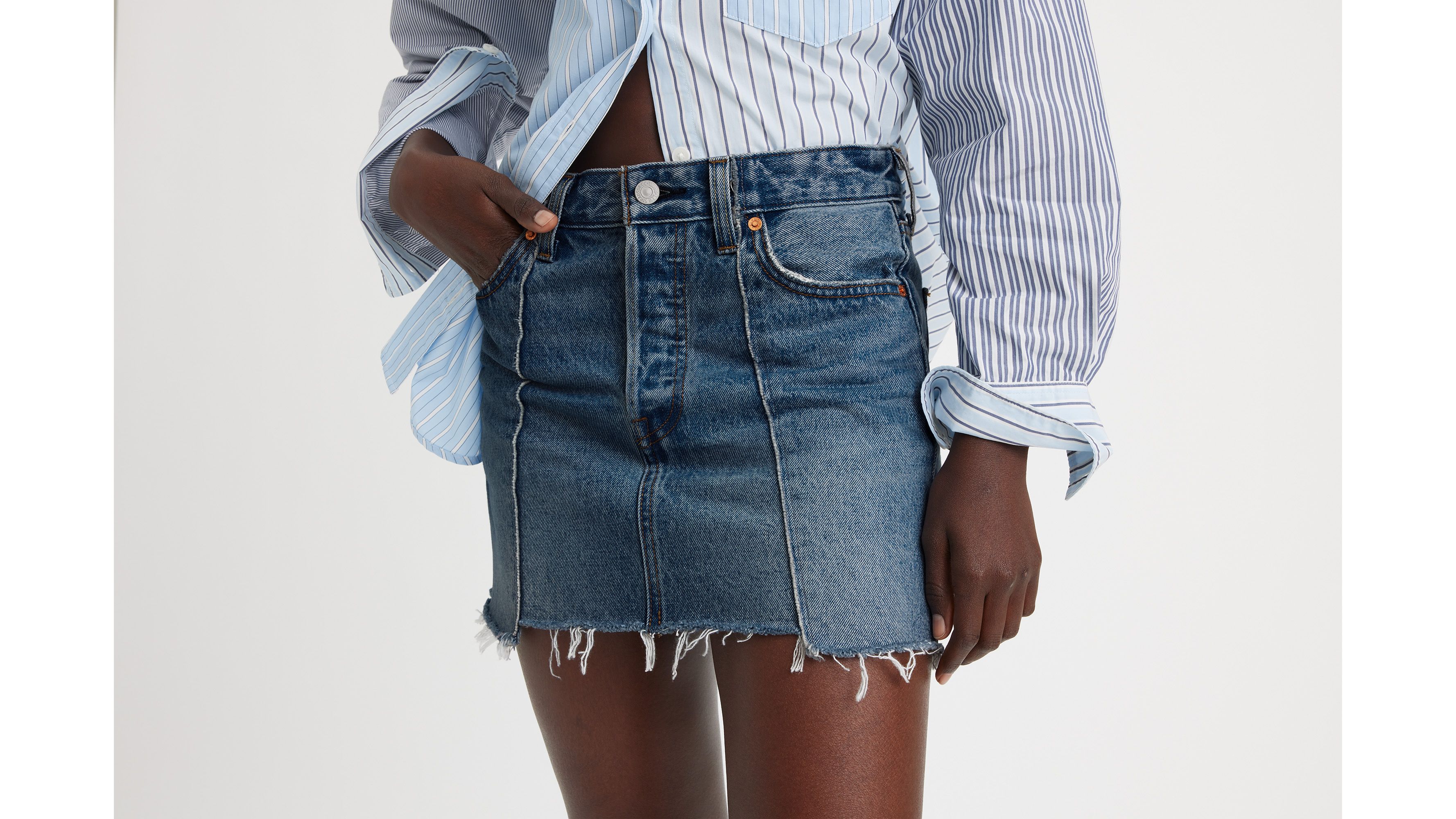 Recrafted Icon Skirt - Blue | Levi's® LU