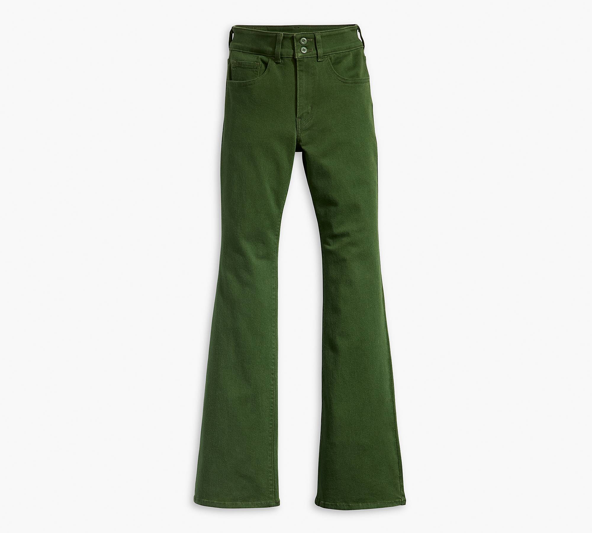 726 Western Flare Women's Jeans - Green