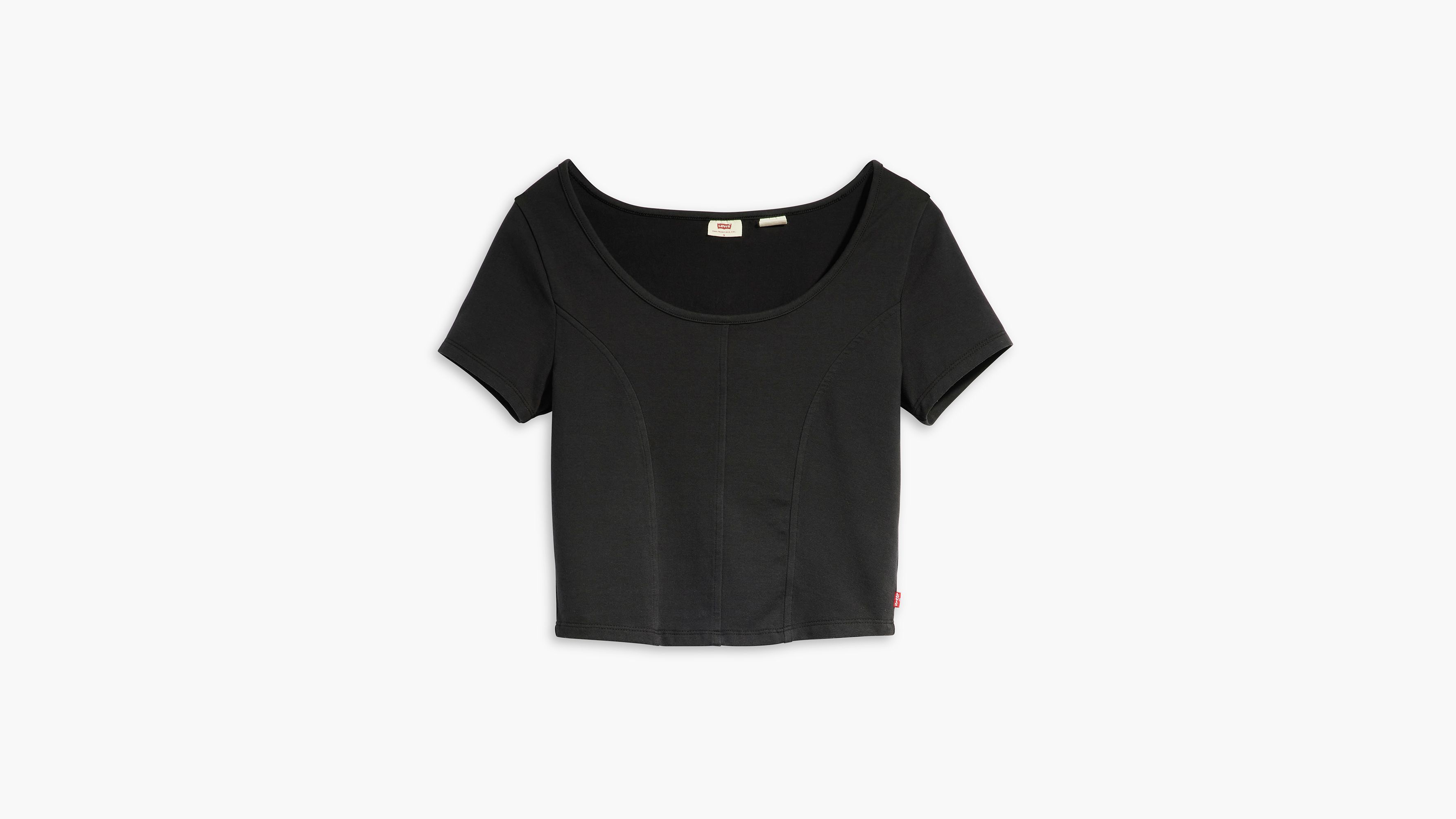 Levi's Mars Corset T-shirt In Caviar