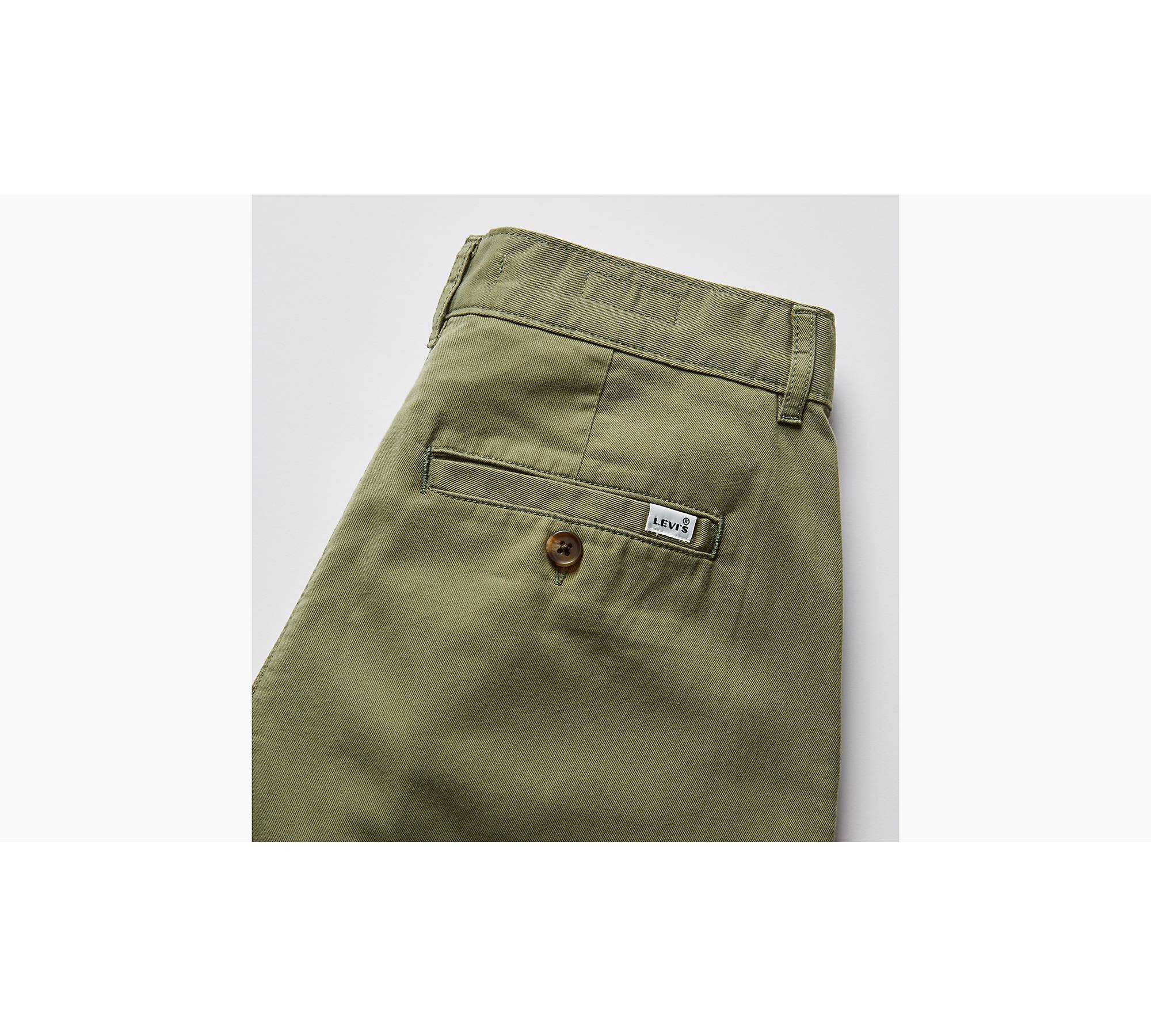 Pleated Wide Leg Women's Trouser Pants - Green | Levi's® CA
