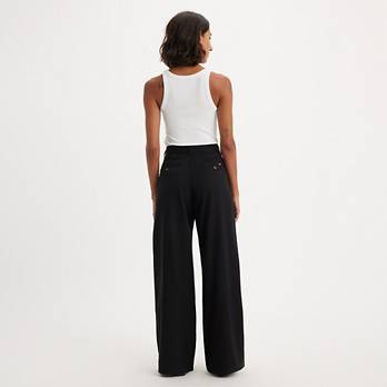 Pleated Wide Leg Women's Trouser Pants - Black | Levi's® US Pleated Wide Leg Women's Trouser Pants - Black | Levi's® US