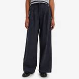 Plisserede bukser med brede ben 4