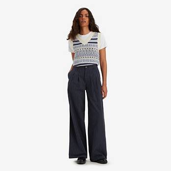 Pleated Wide Leg Trousers 5