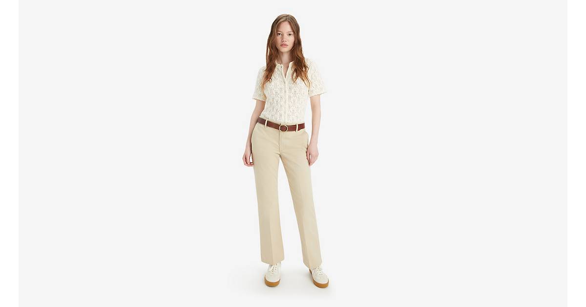 Middy Bootcut Women's Trouser Pants - Tan | Levi's® US