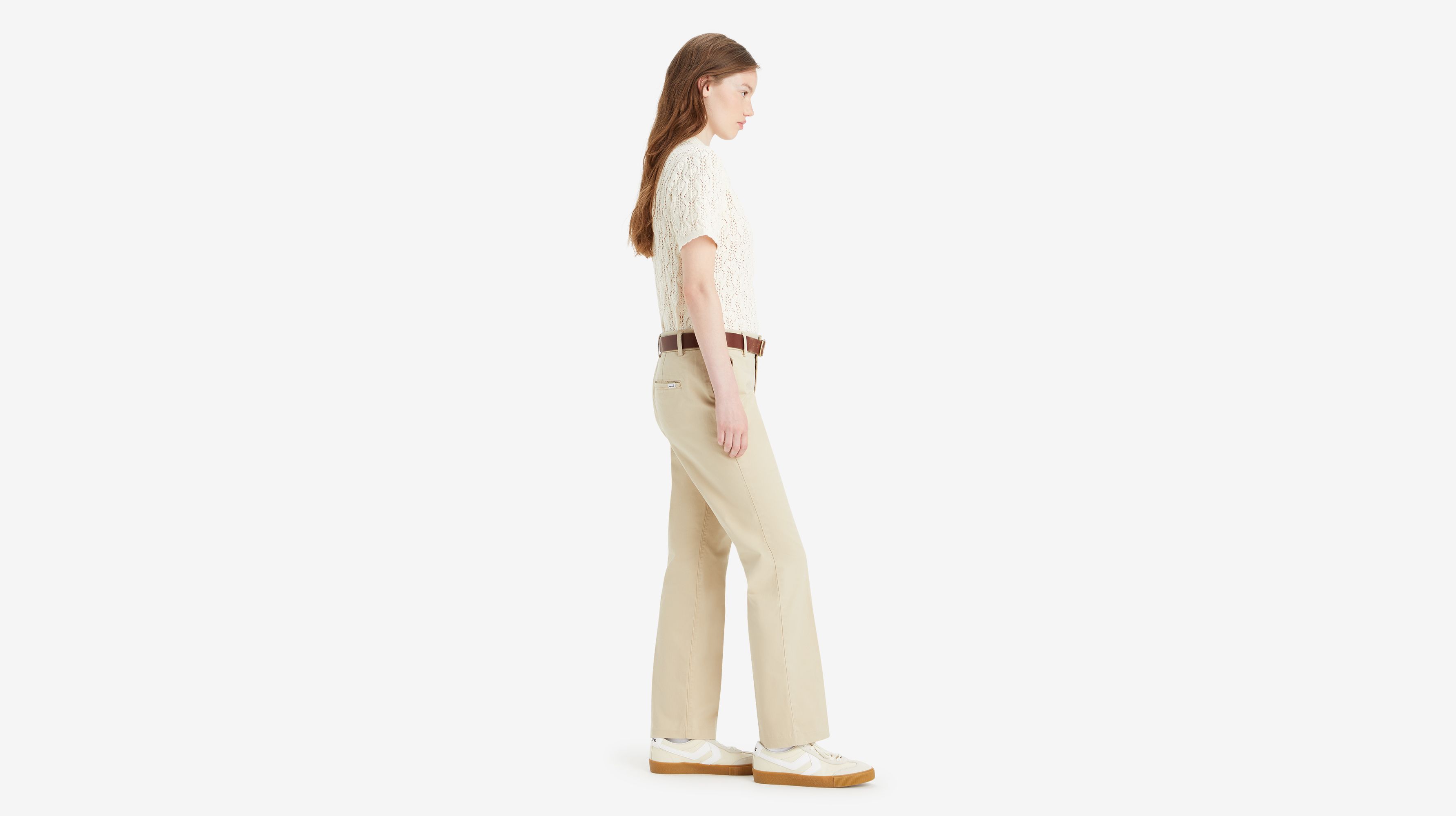 Levi's Middy Bootcut Women's Trouser Pants 27x27 In White