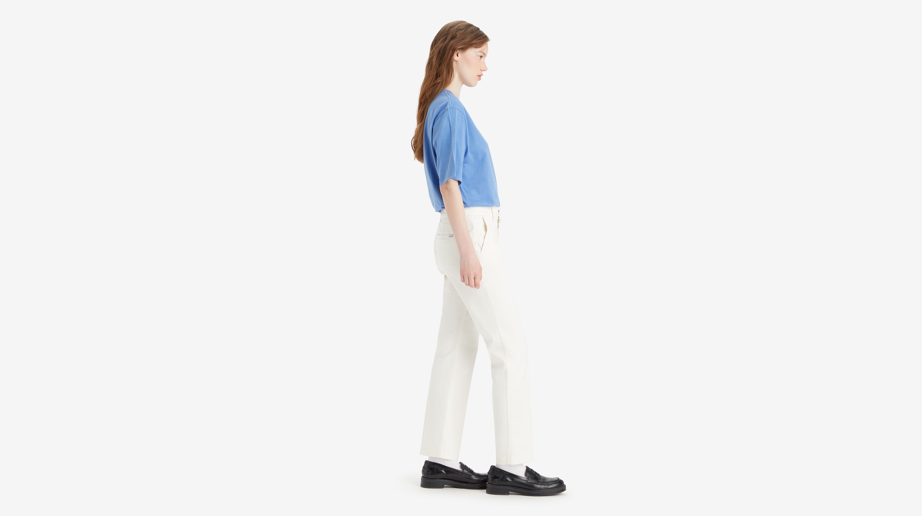 Buy online White Solid Tailored Bootcut Trouser from bottom wear for Women  by Visit Wear for ₹559 at 72% off