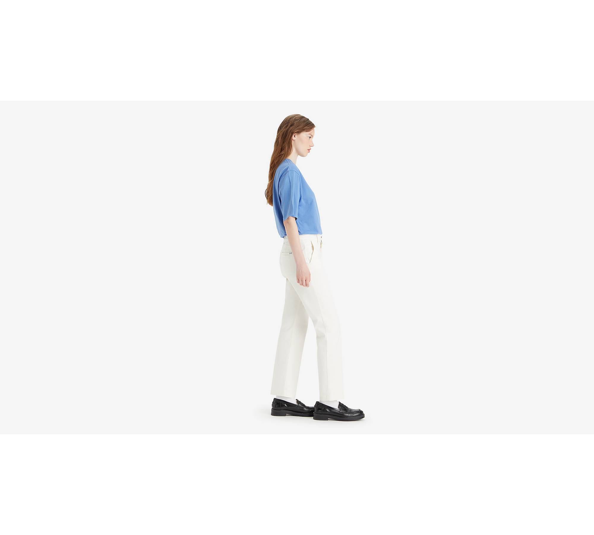 Middy Bootcut Women's Trouser Pants - White | Levi's® US