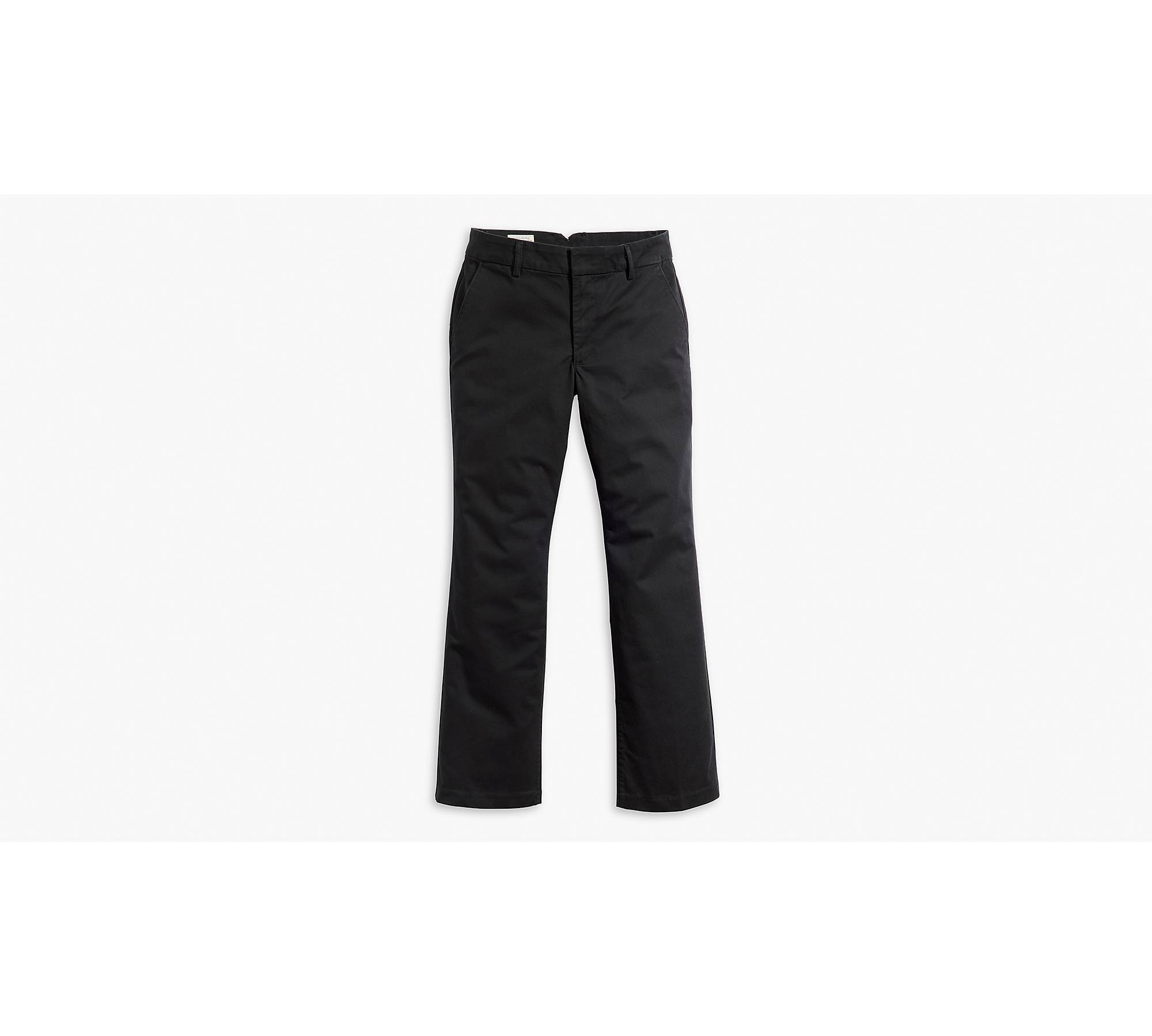 Dickies Womens Twill Bootcut Pant Midrise, Rinsed Black - FPW515