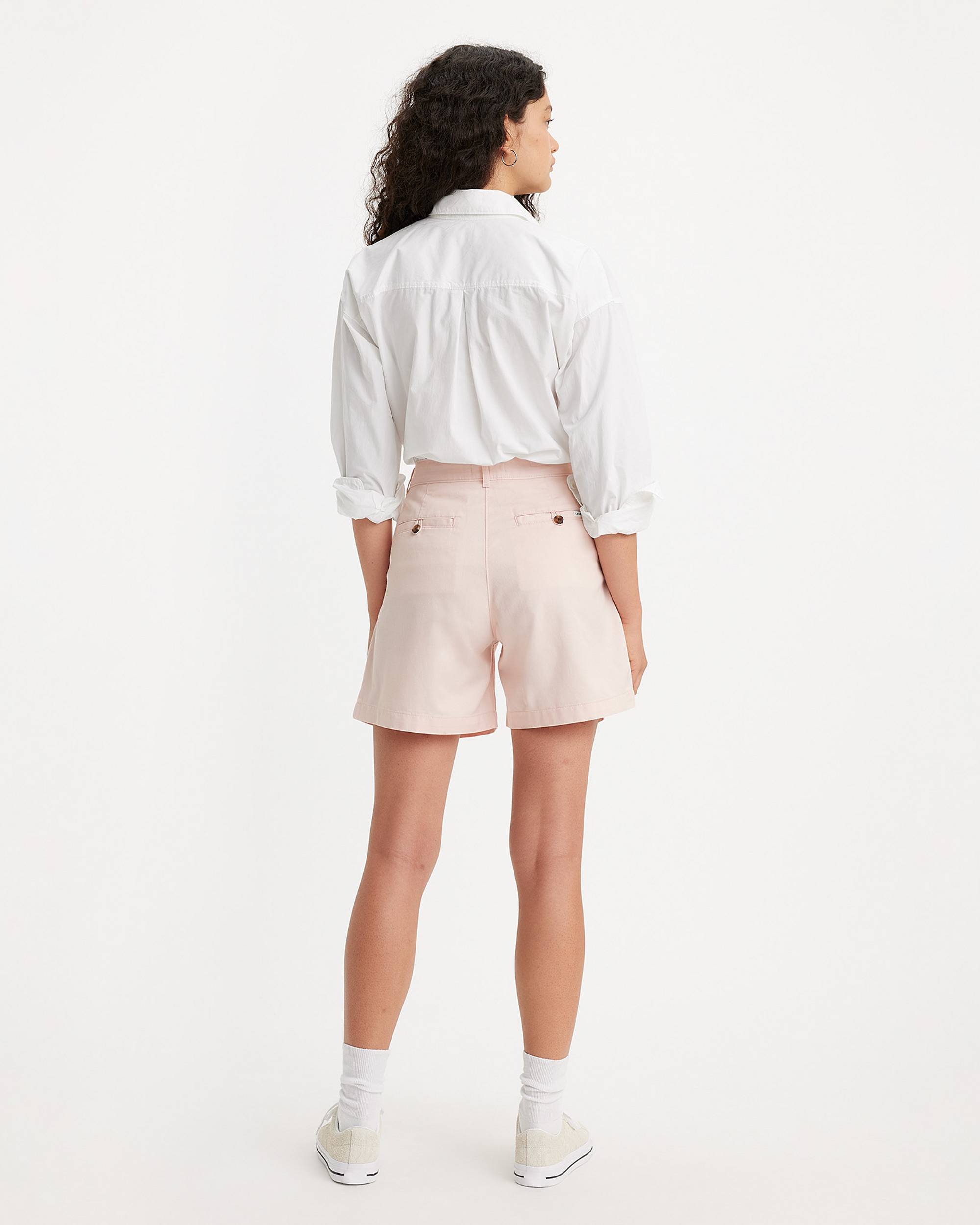 Pleated Women's Trouser Shorts - Pink | Levi's® US Pleated Women's Trouser Shorts - Pink | Levi's® US