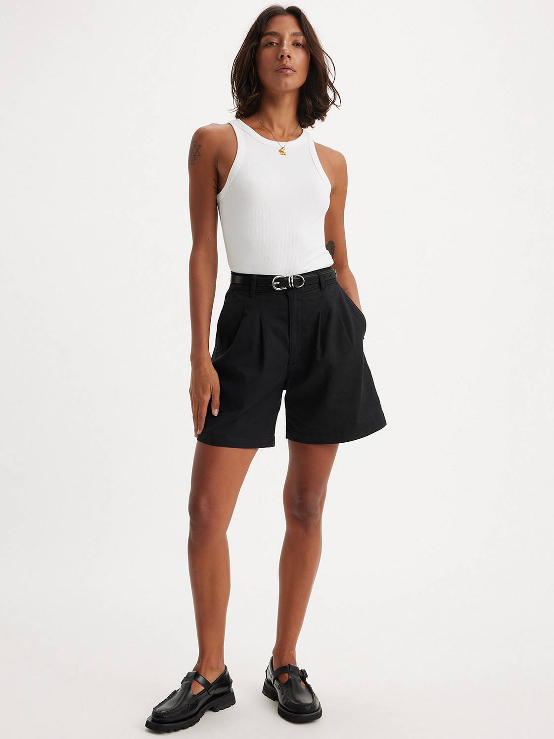Pleated Trouser Shorts 1