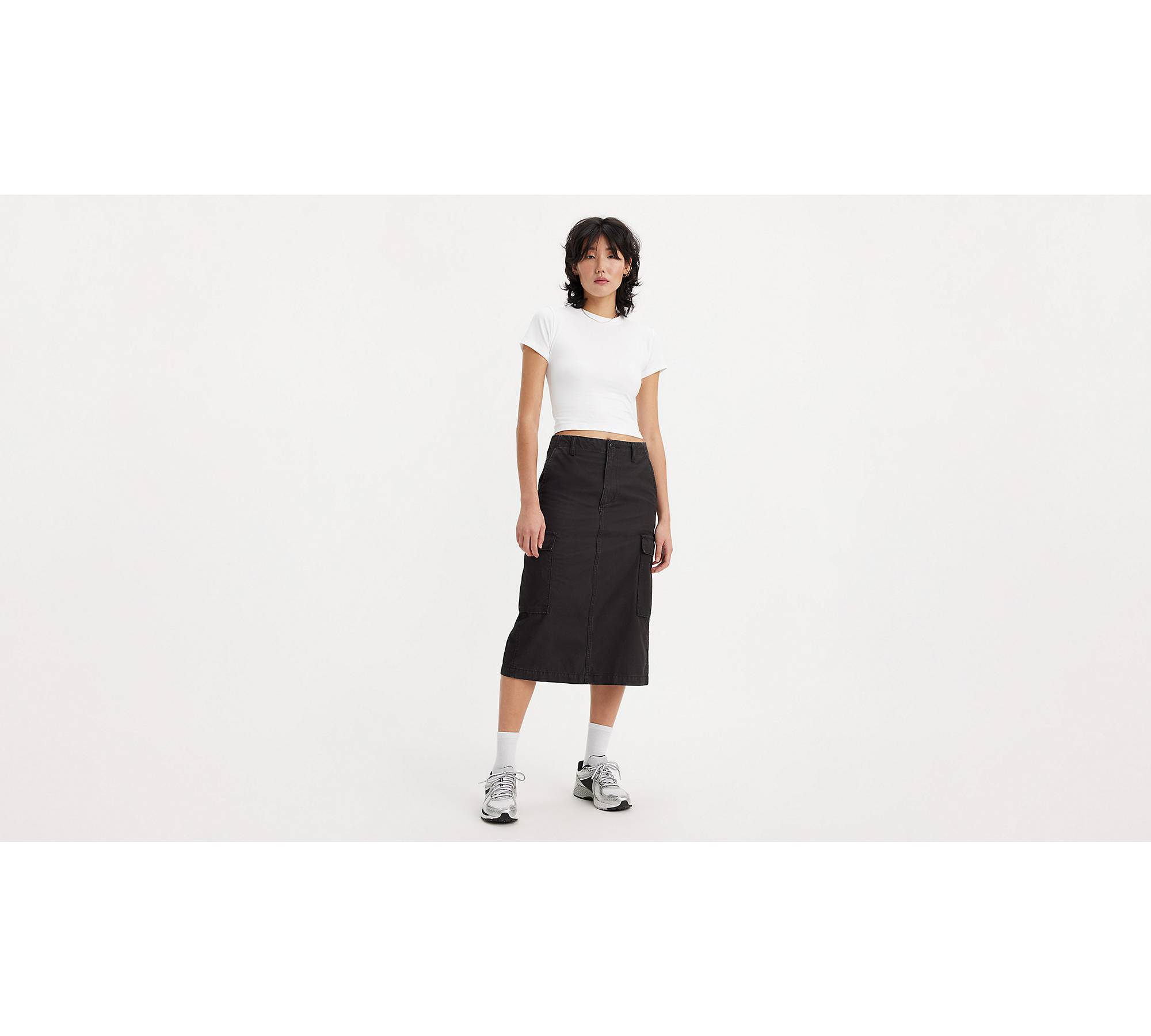 Cargo Midi Skirt - Black | Levi's® US