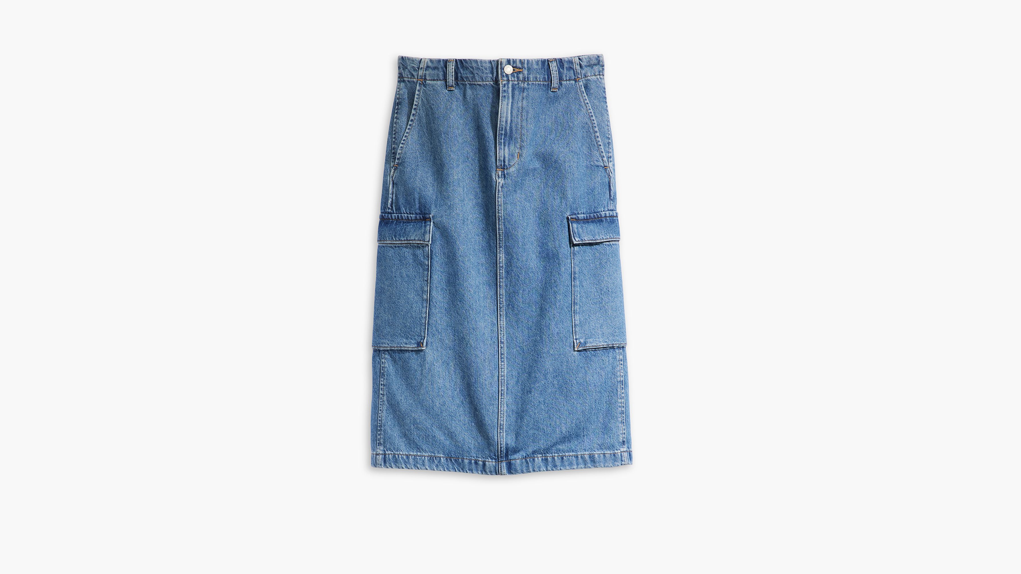 Cargo Midi Skirt - Medium Wash | Levi's® US