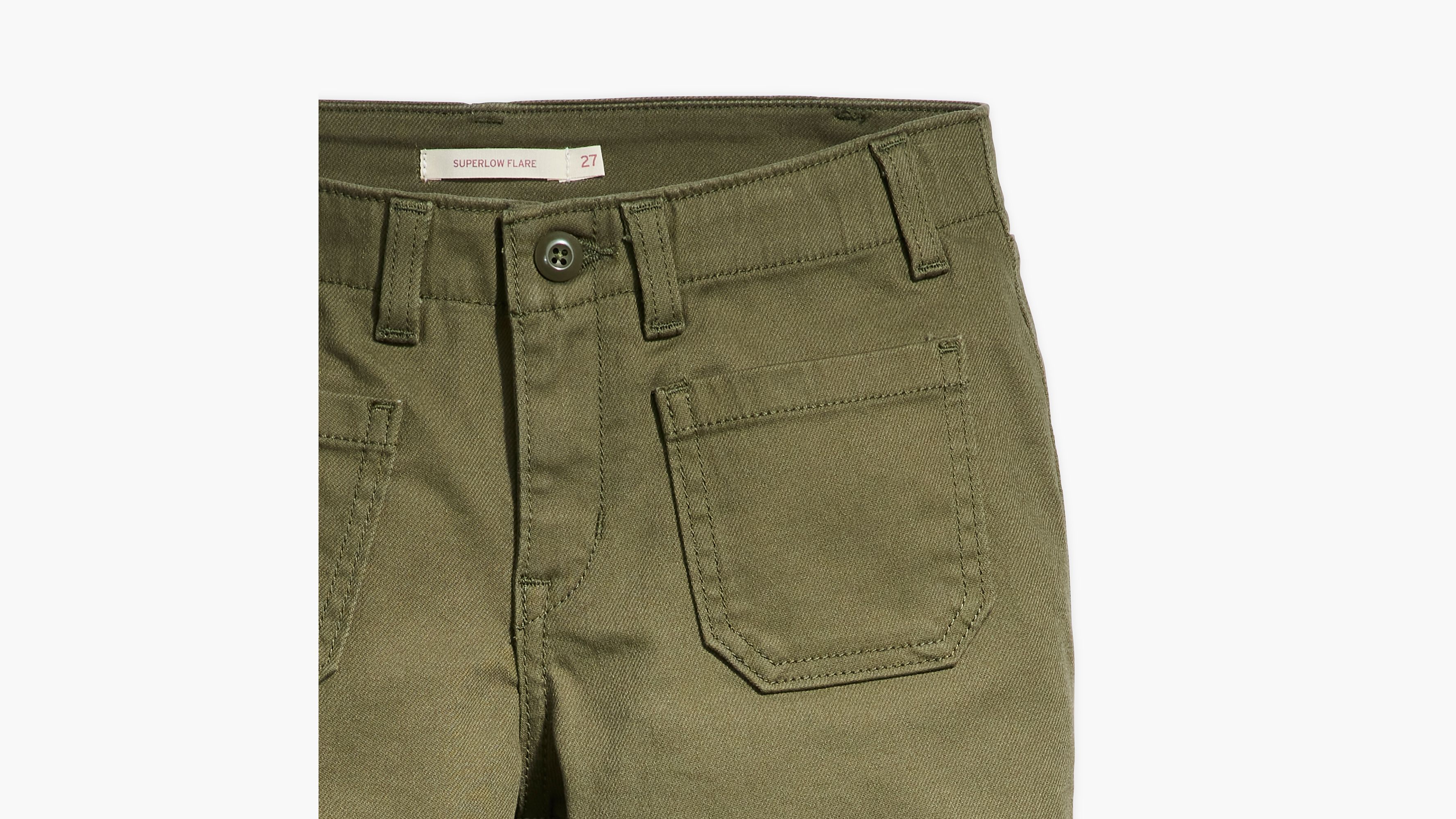 Superlow Flare Women's Pants - Green