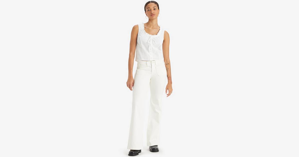 Pantalon Superlow Flare - Blanc | Levi's® FR