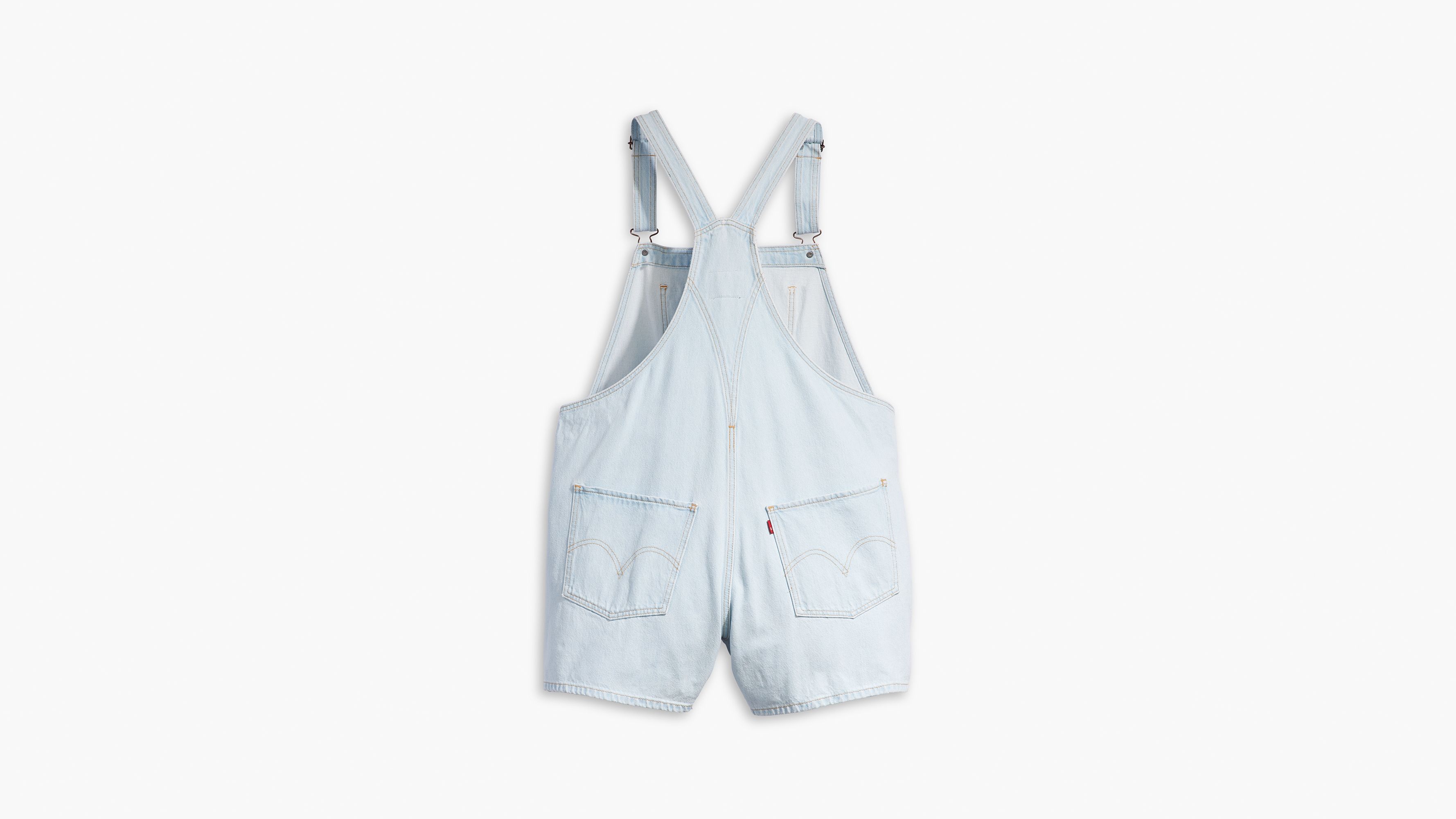 Vintage Women's Shortalls (plus Size) - Light Wash