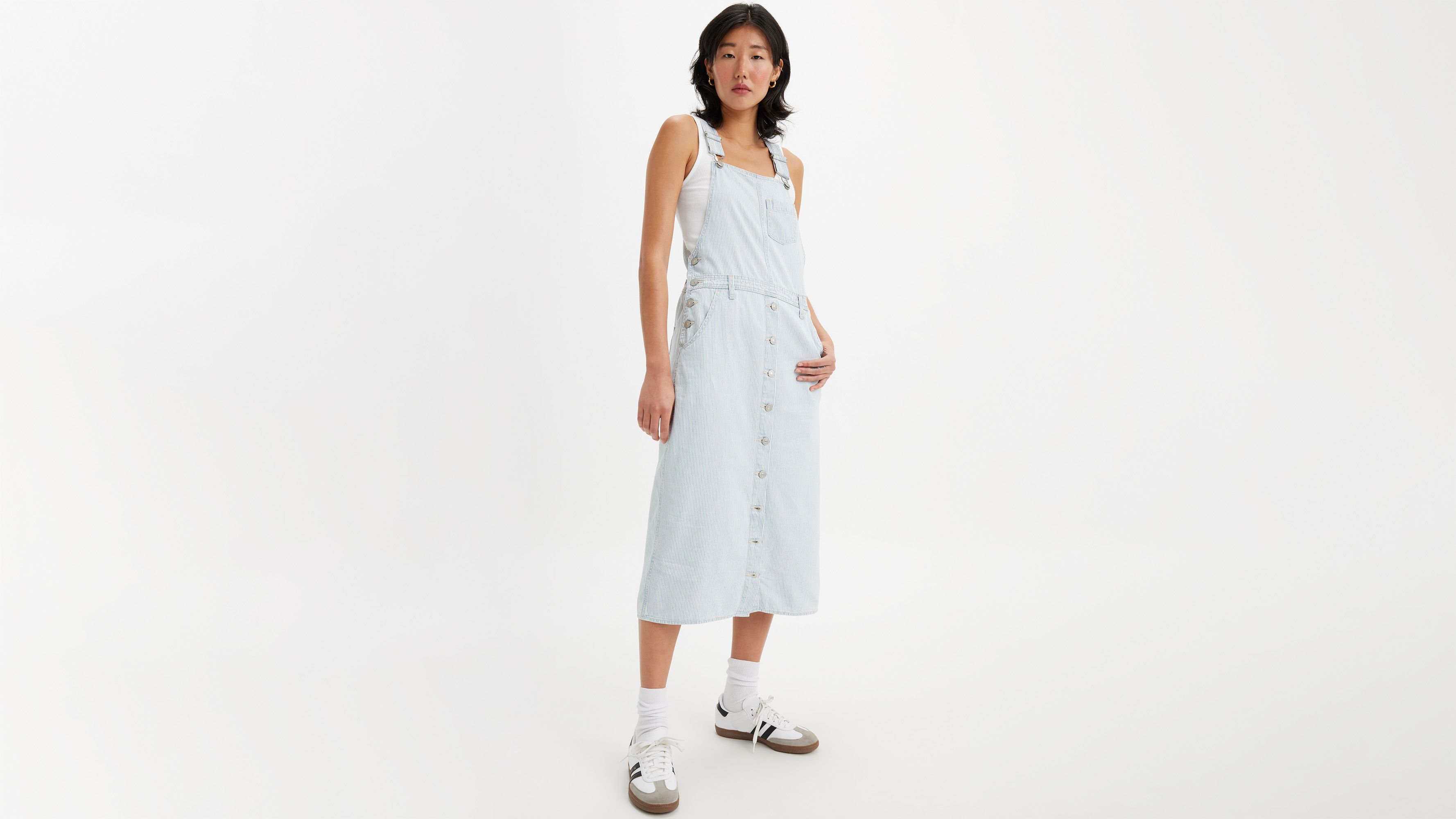 Tico Jumper Dress - Medium Wash