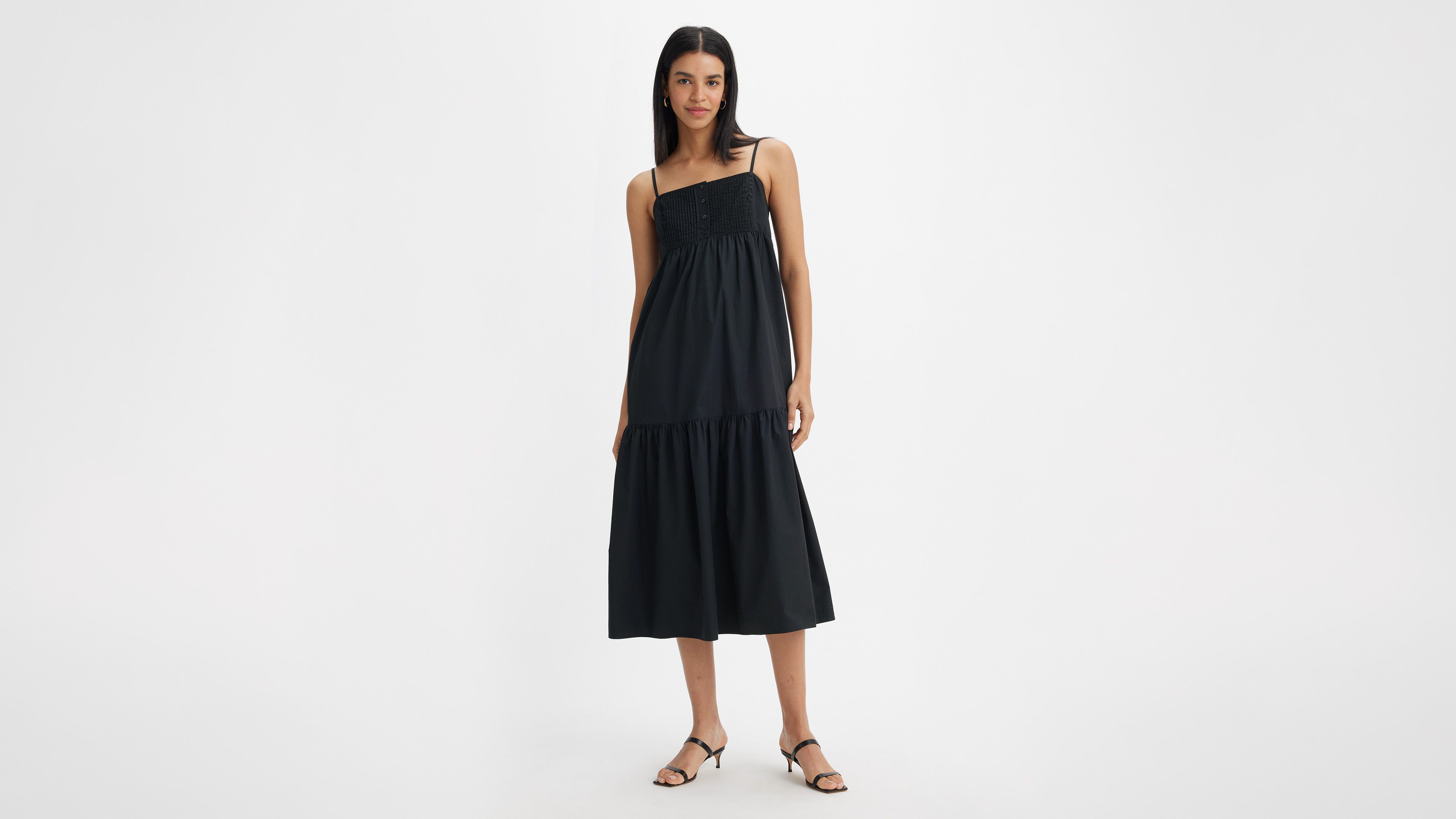 さ*ら様 THEREDTHREAD S oval pleats dress 黒 THEREDTHREAD / ザレッドスレッド】S oval pleats dress