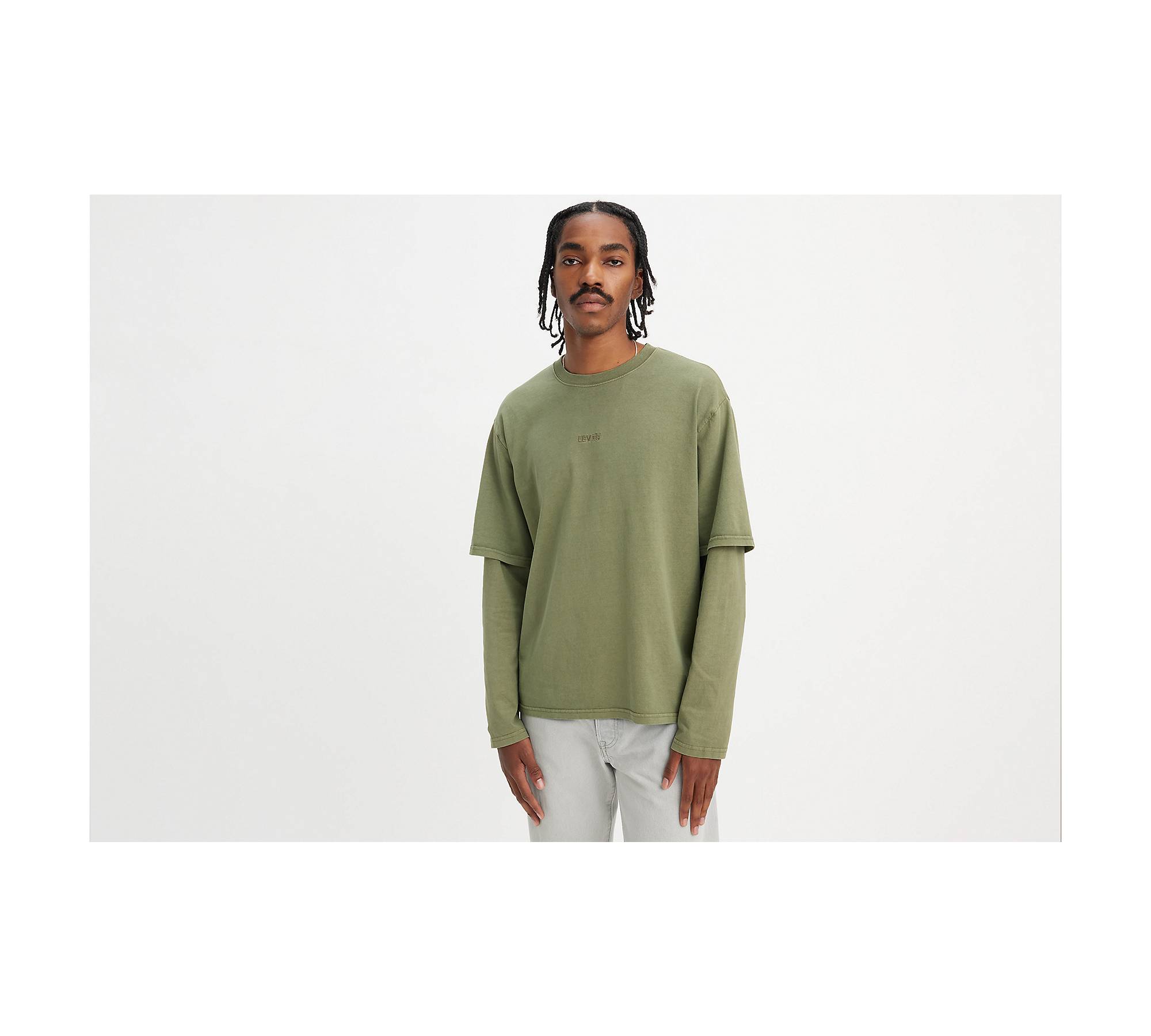 Long Sleeve Twofer T-shirt - Green | Levi's® US