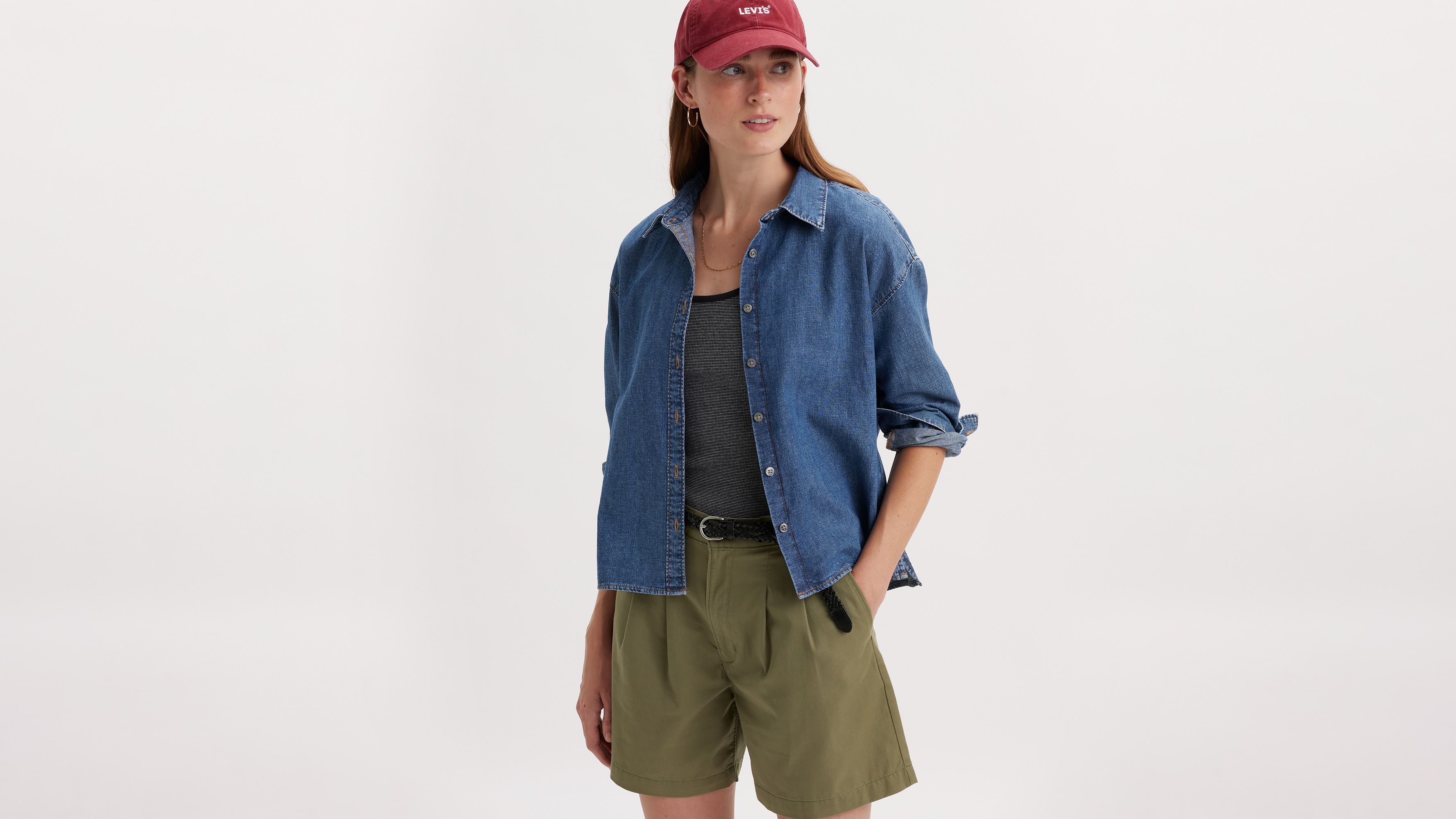 シャツ+ブラウス(長袖+七分) Her lip to - Asymmetric Cotton-blend Jersey Top Tops