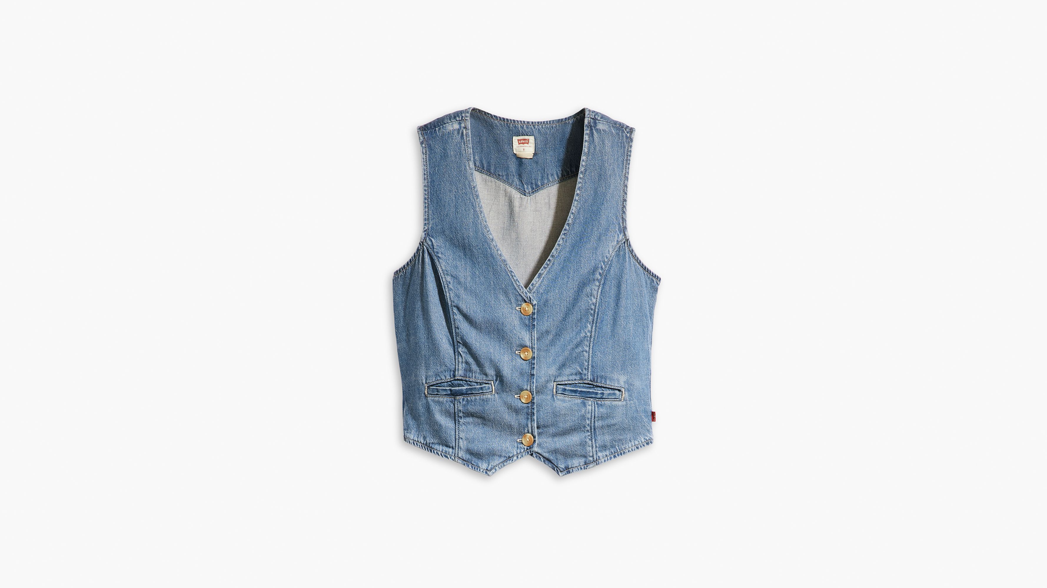 Jaylah Vest Medium Wash Levi s CA