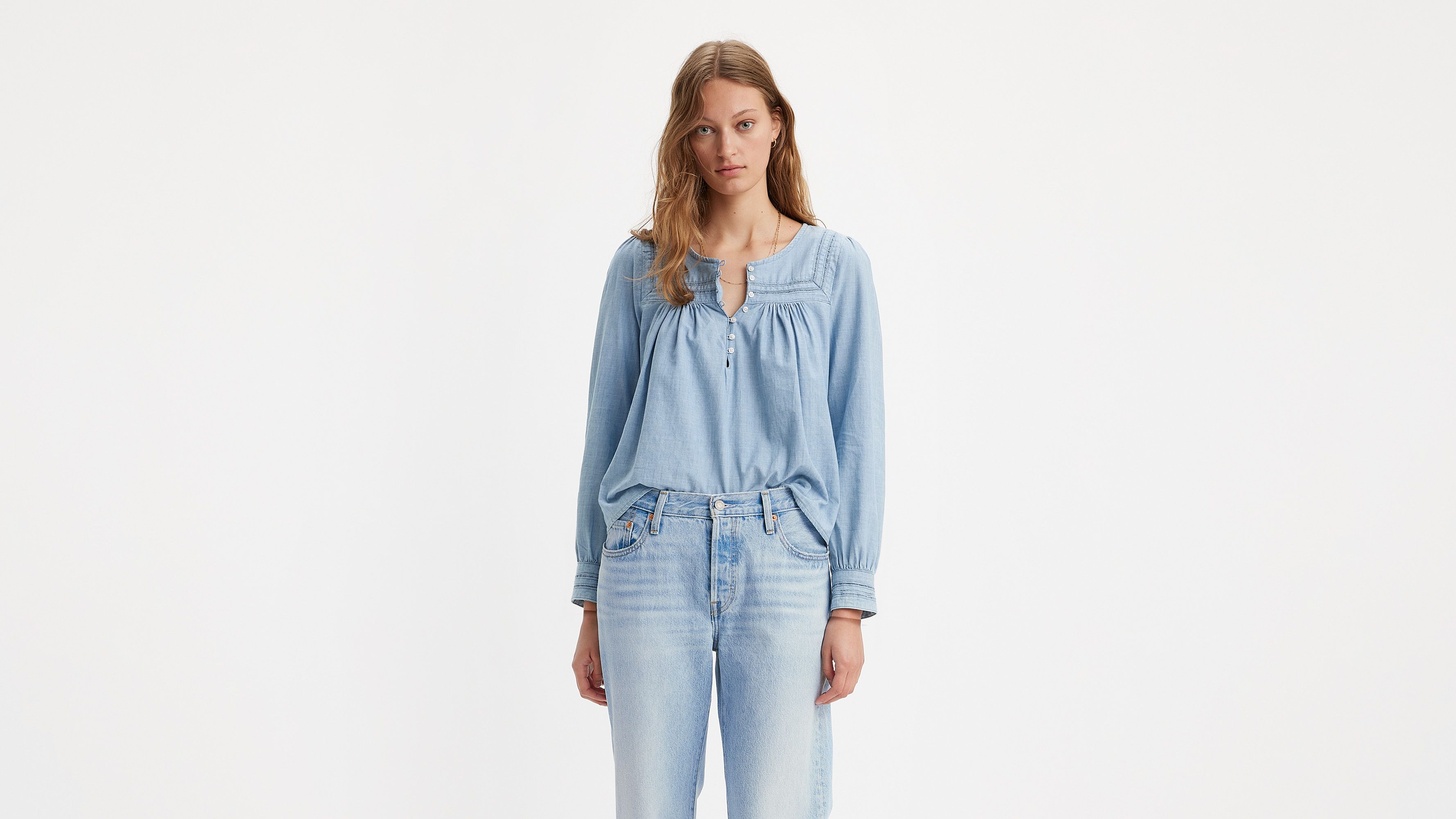 Mietra Blouse - Medium Wash | Levi's® US