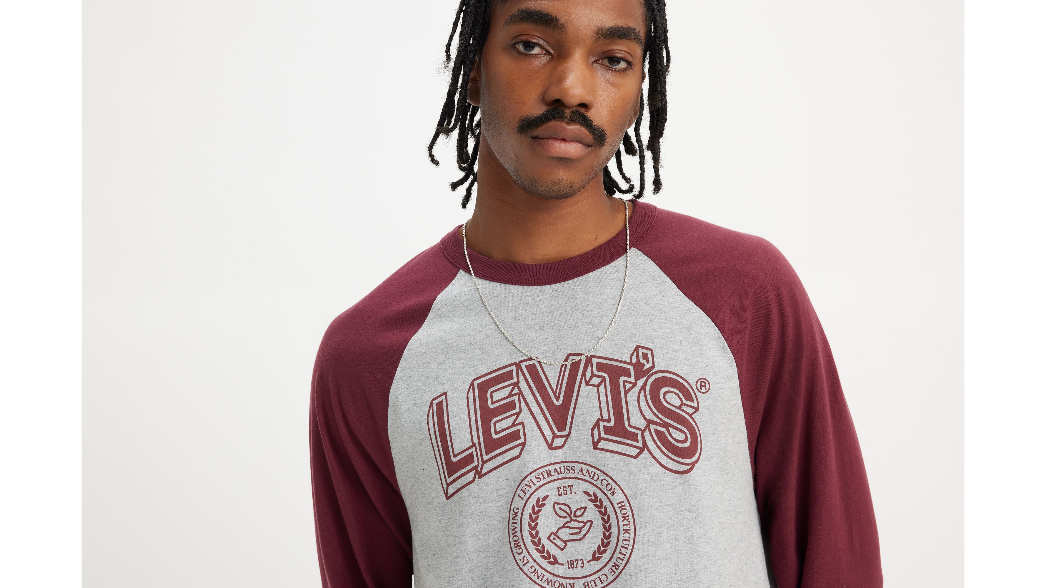 Långärmad Raglan-T-shirt med tryck 3