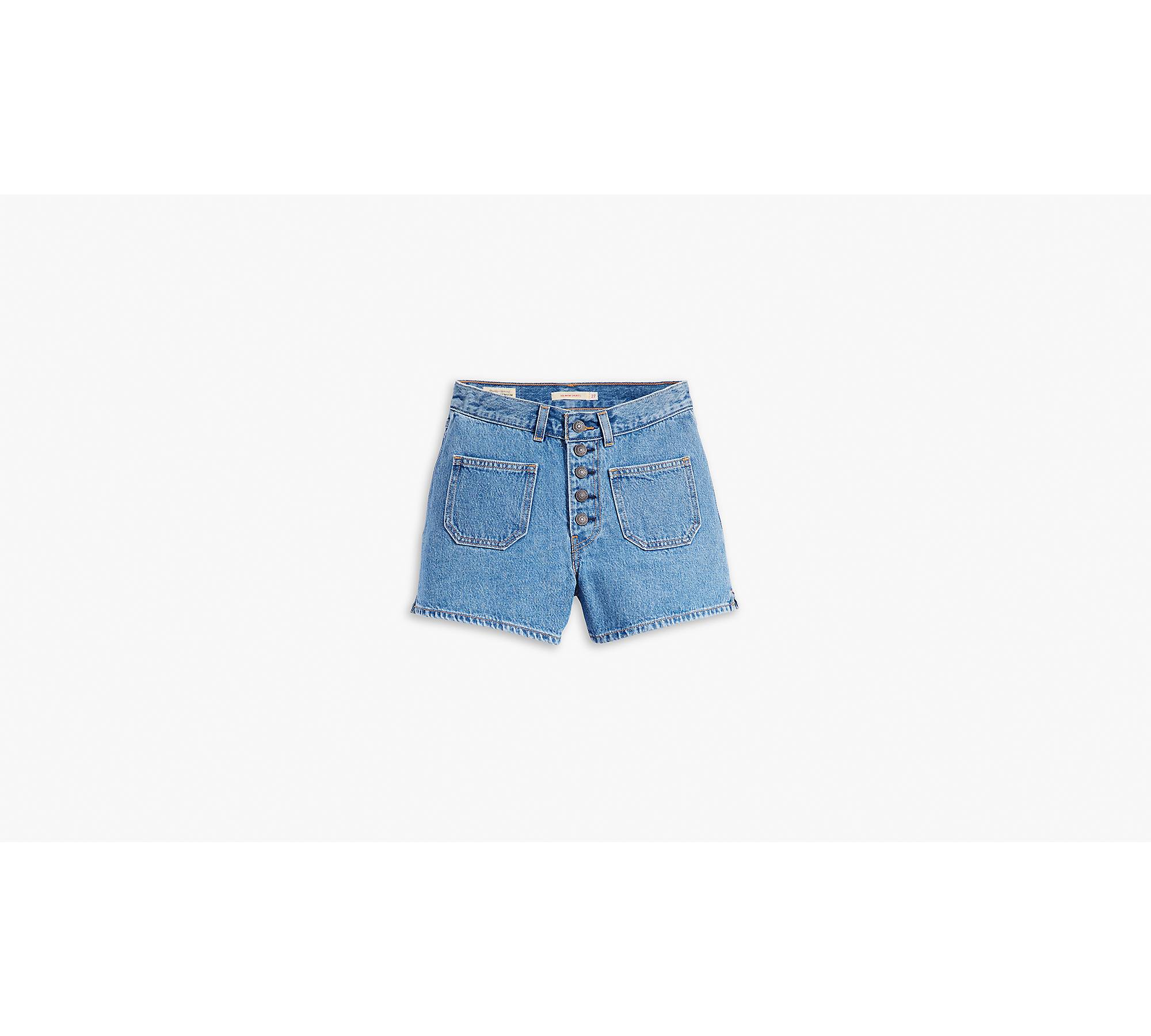 US Patch 80s - Shorts Medium Wash Levi\'s® Pocket | Women\'s Mom